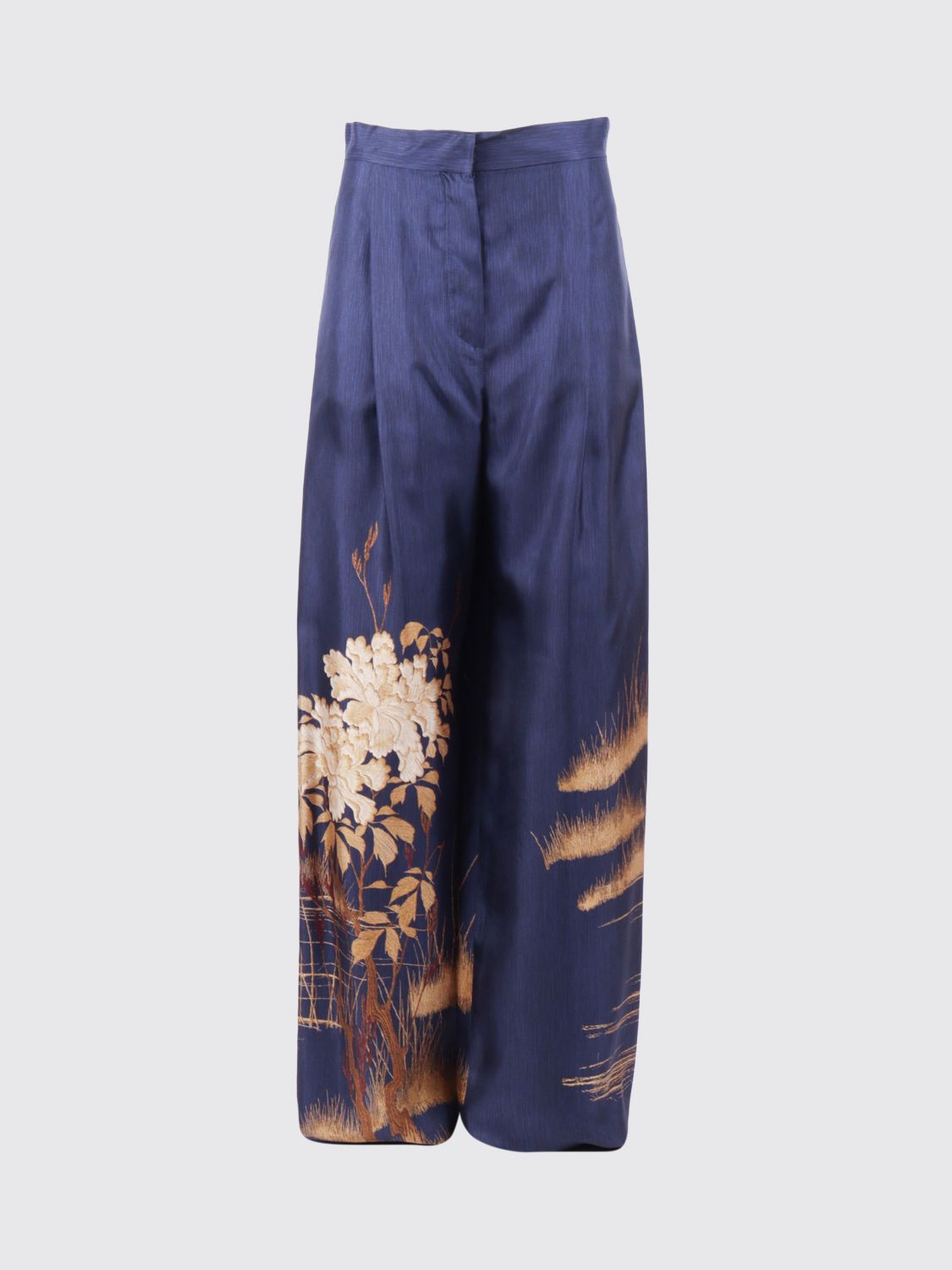 Max Mara Studio Pants Woman Blue MAX MARA STUDIO