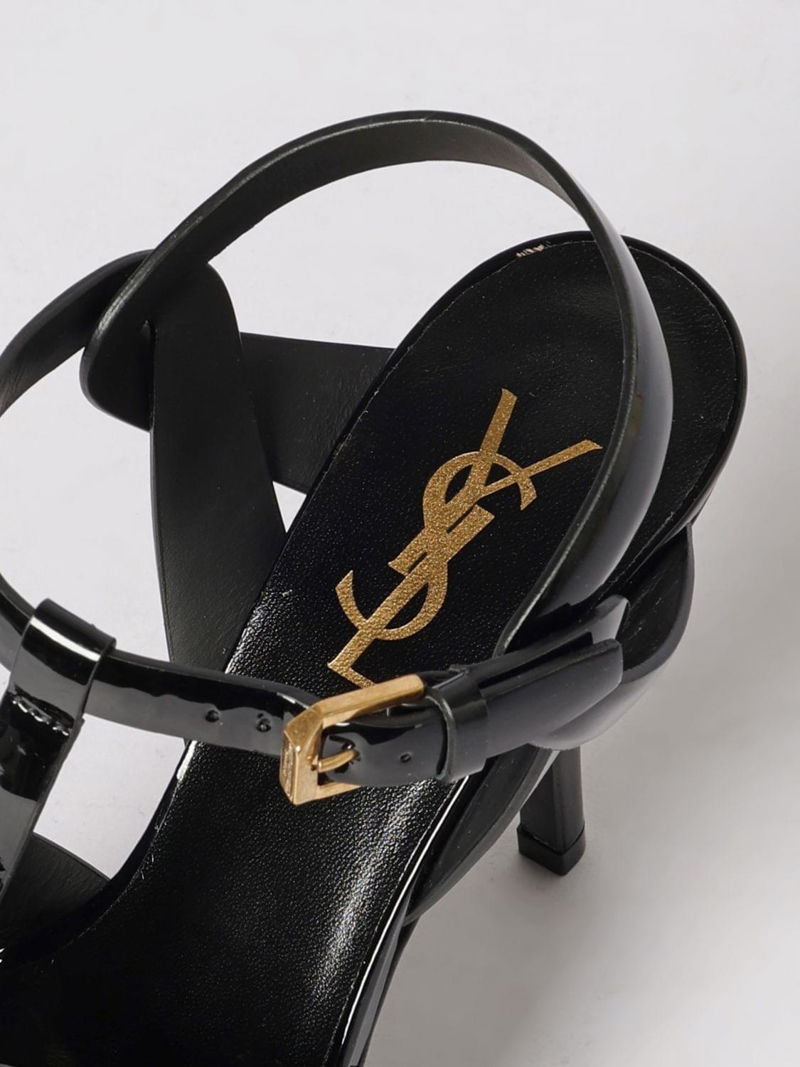 Saint Laurent Heeled Sandal Woman Black SAINT LAURENT