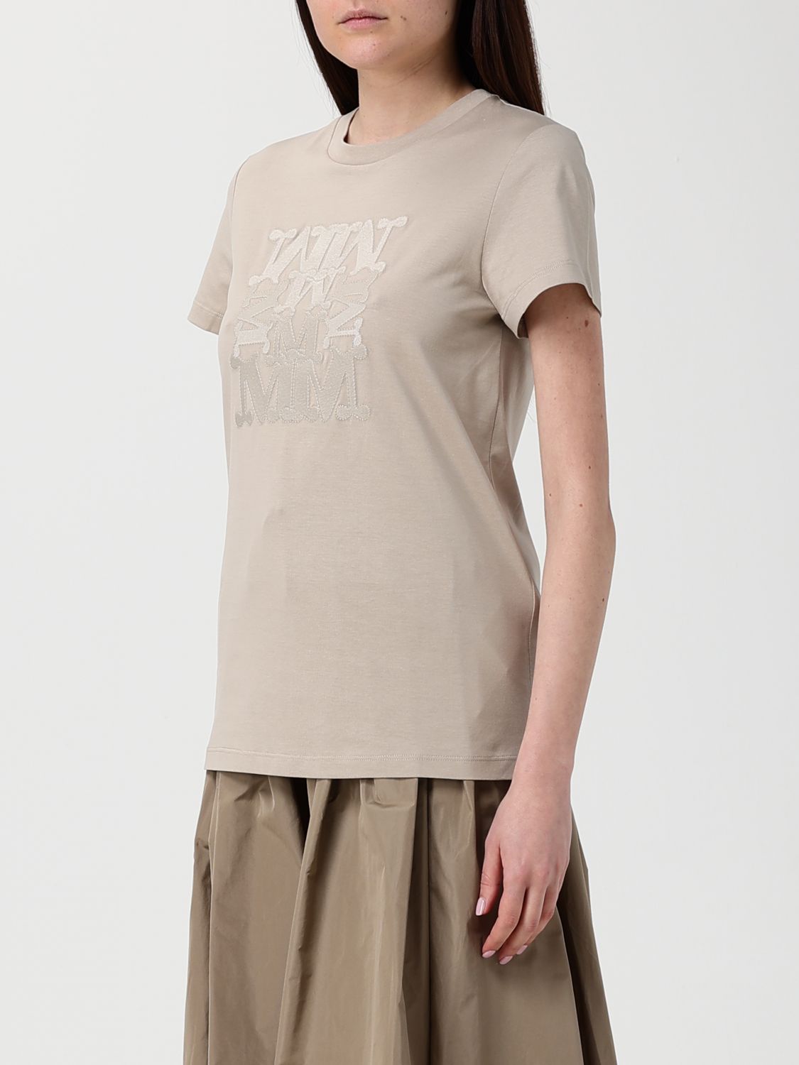 Max Mara T-Shirt Woman Beige MAX MARA