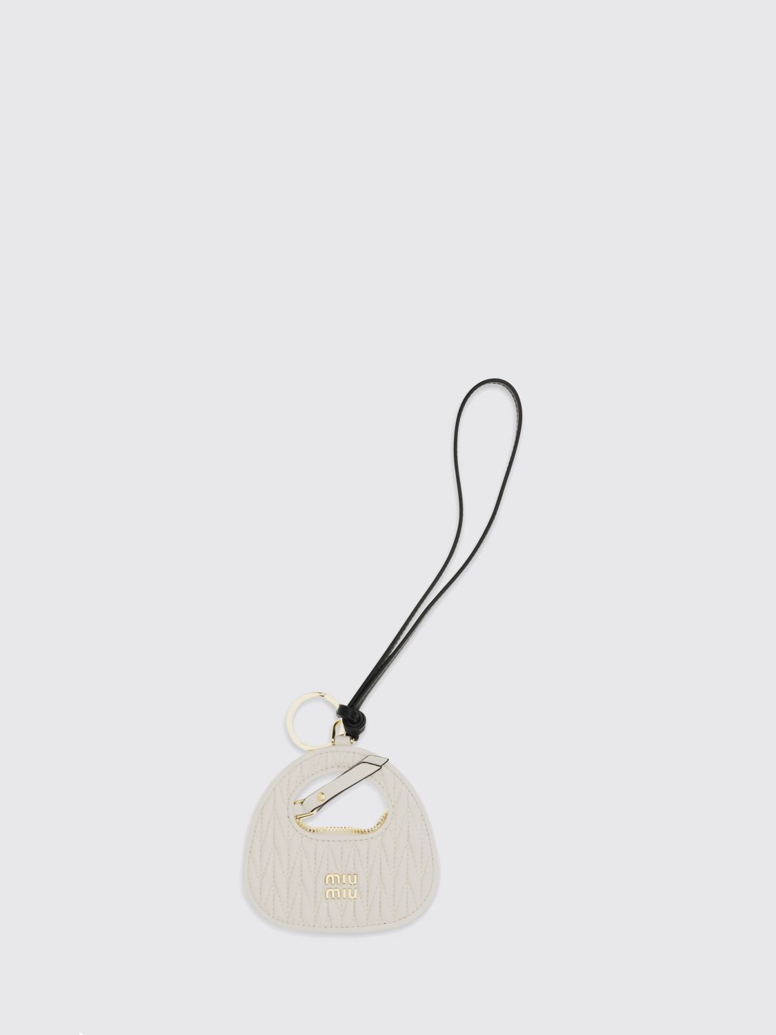 Miu Miu Key Chain Woman White MIU MIU