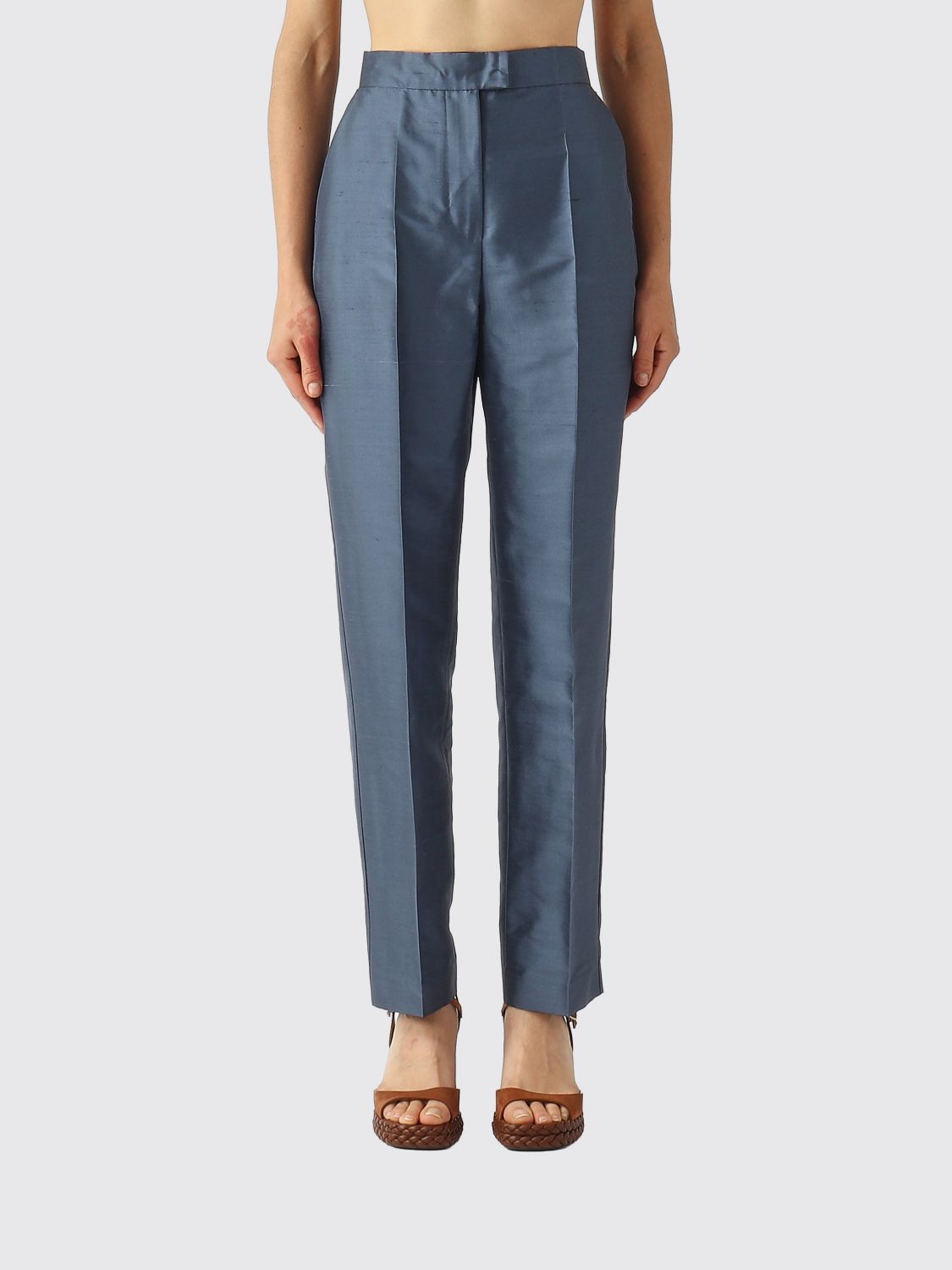 Max Mara Studio Pants Woman Blue MAX MARA STUDIO
