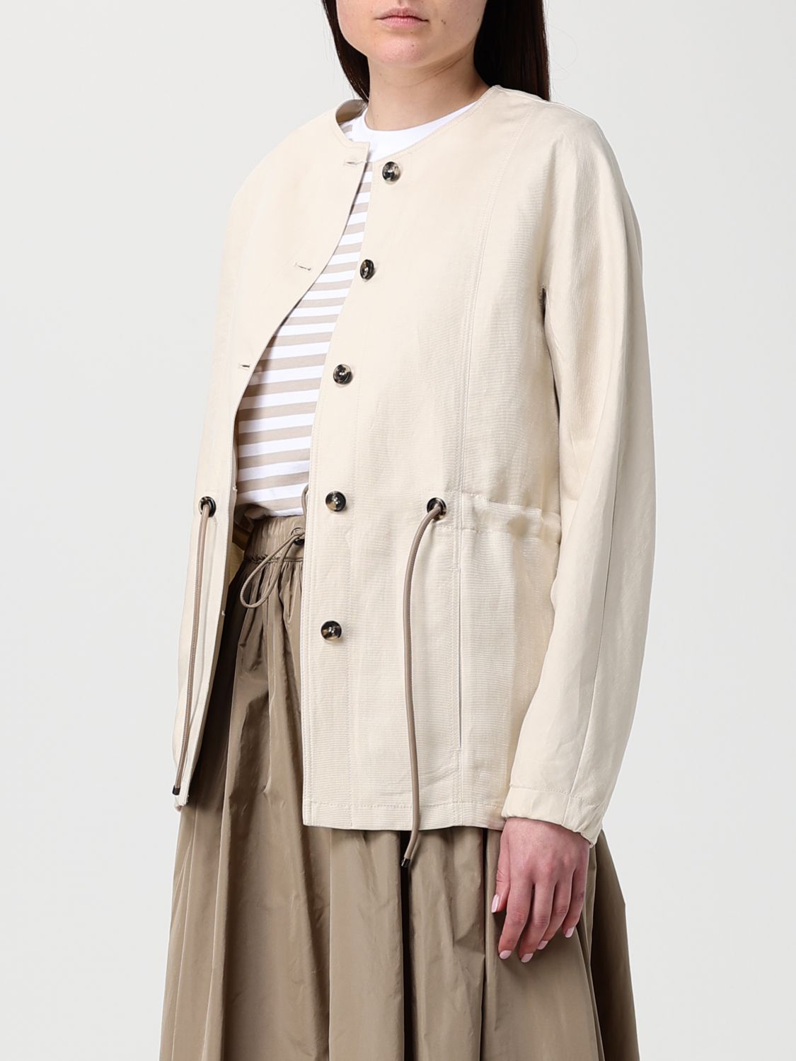 Max Mara Jacket Woman Beige MAX MARA