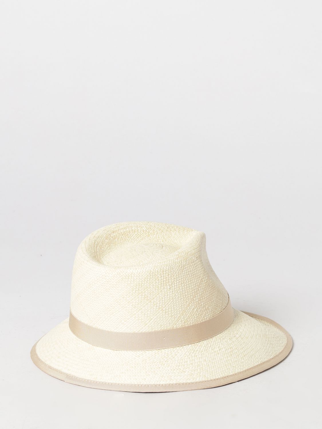 Max Mara Hat Woman Yellow Cream MAX MARA