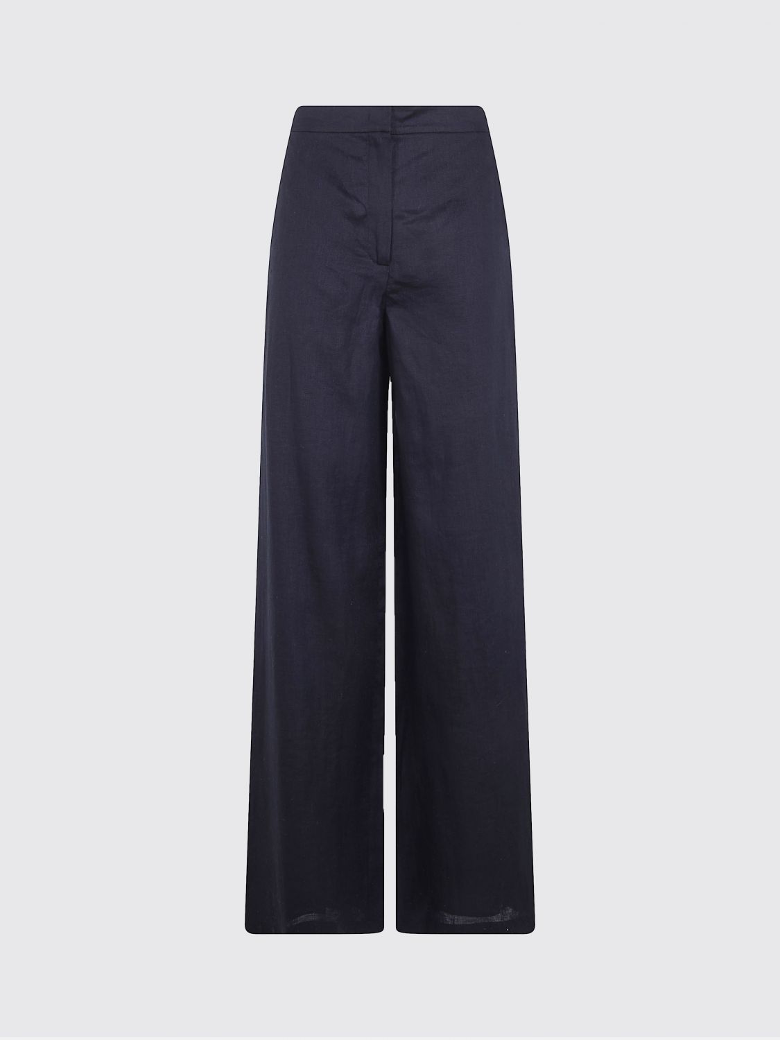 Max Mara Studio Women Max Mara Studio Linen Wide Leg Trousers MAX MARA STUDIO