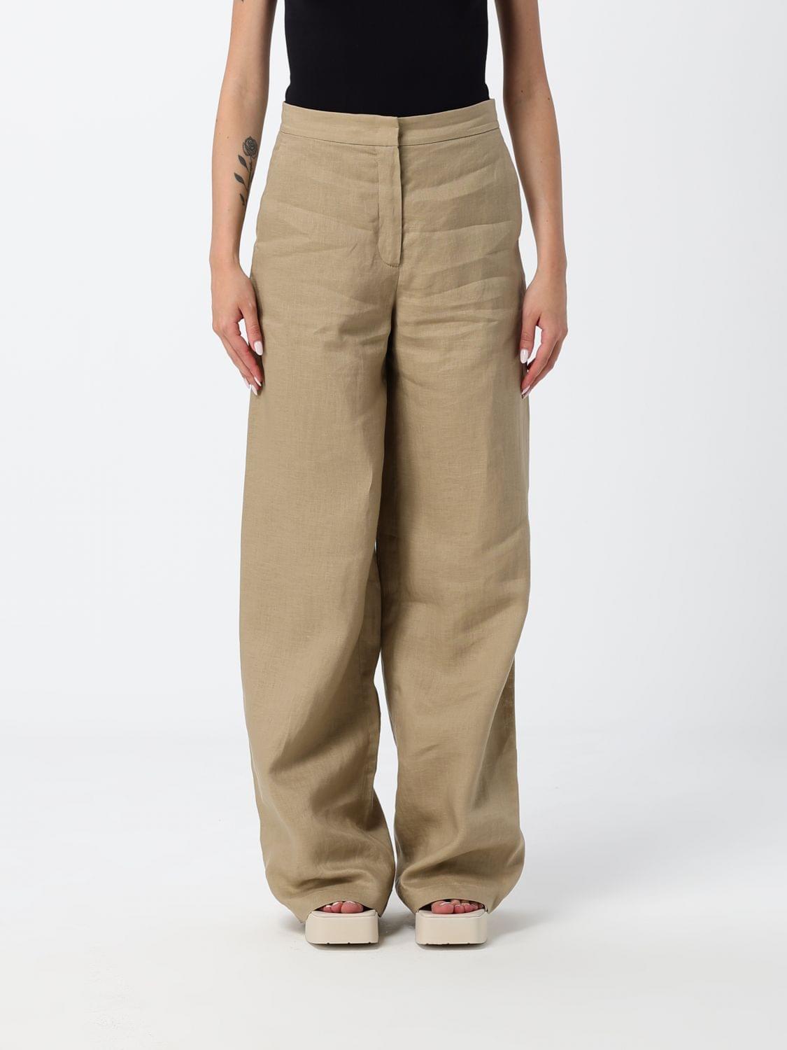 Max Mara Studio Pants Woman Brown MAX MARA STUDIO