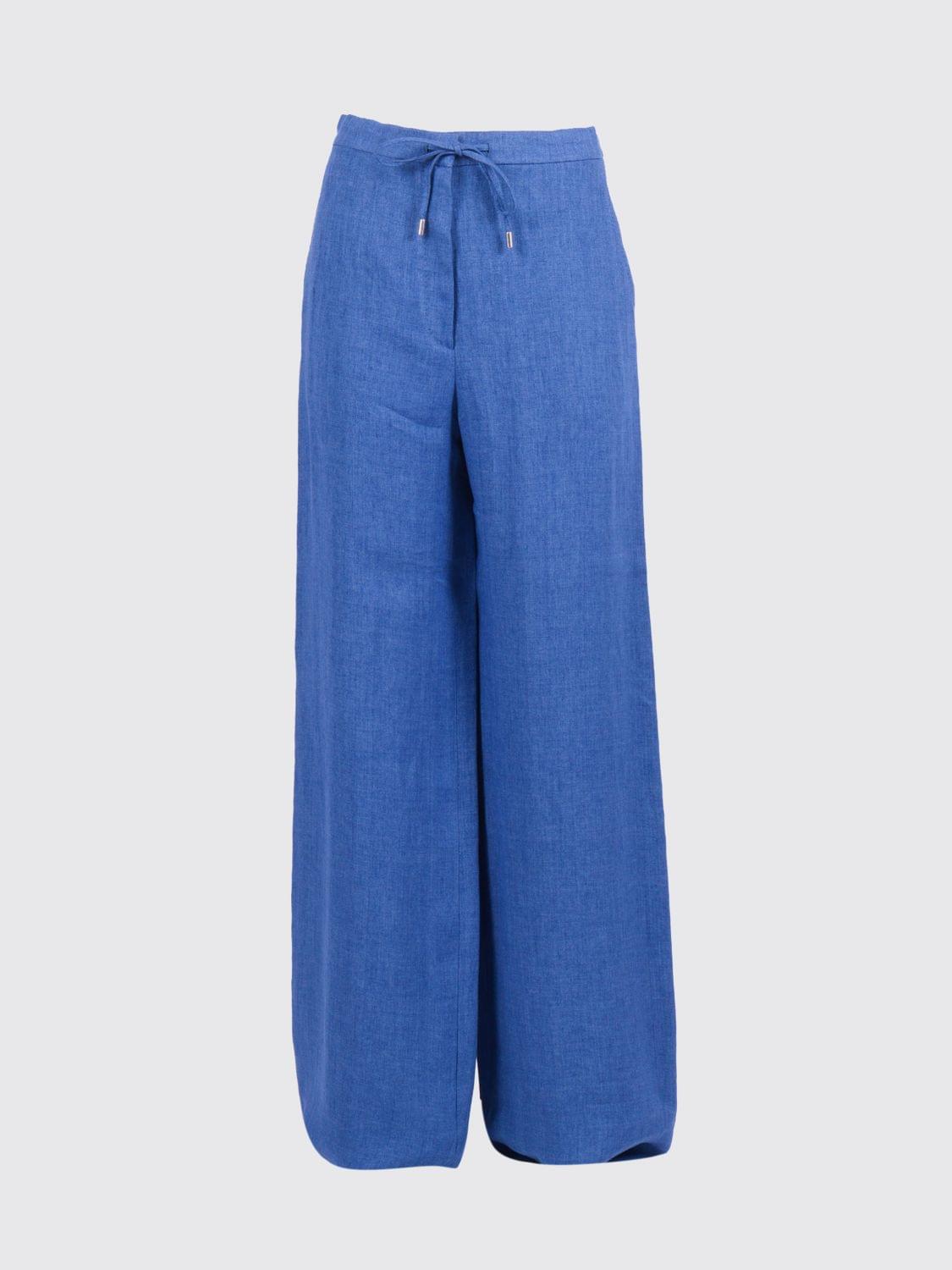 Max Mara Studio Pants Woman Blue MAX MARA STUDIO