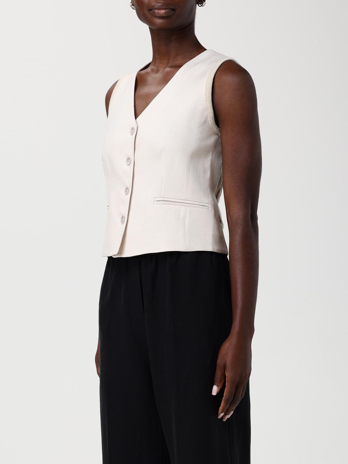 Max Mara Waistcoat Woman Beige