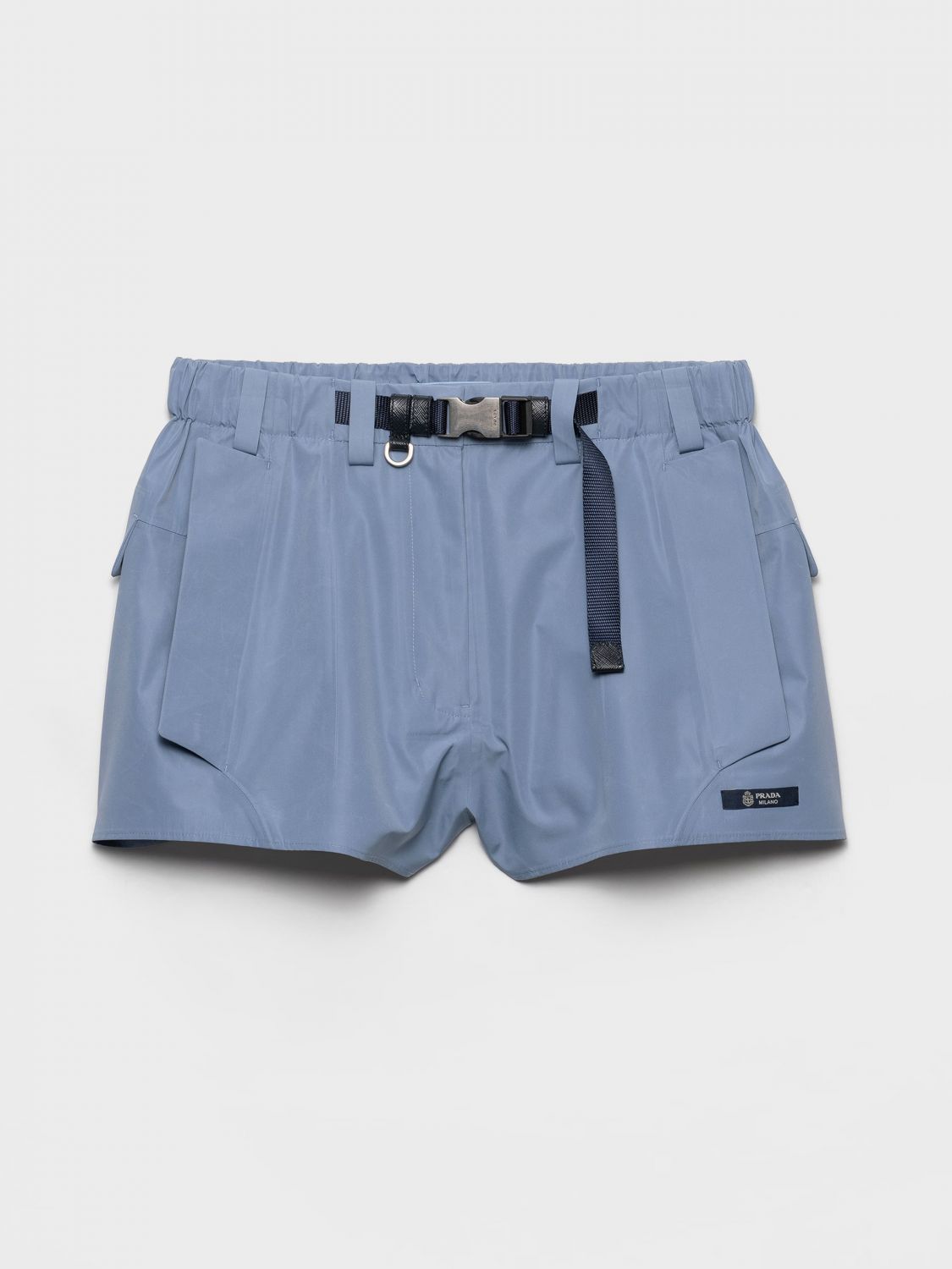 Prada Shorts Woman Gnawed Blue PRADA