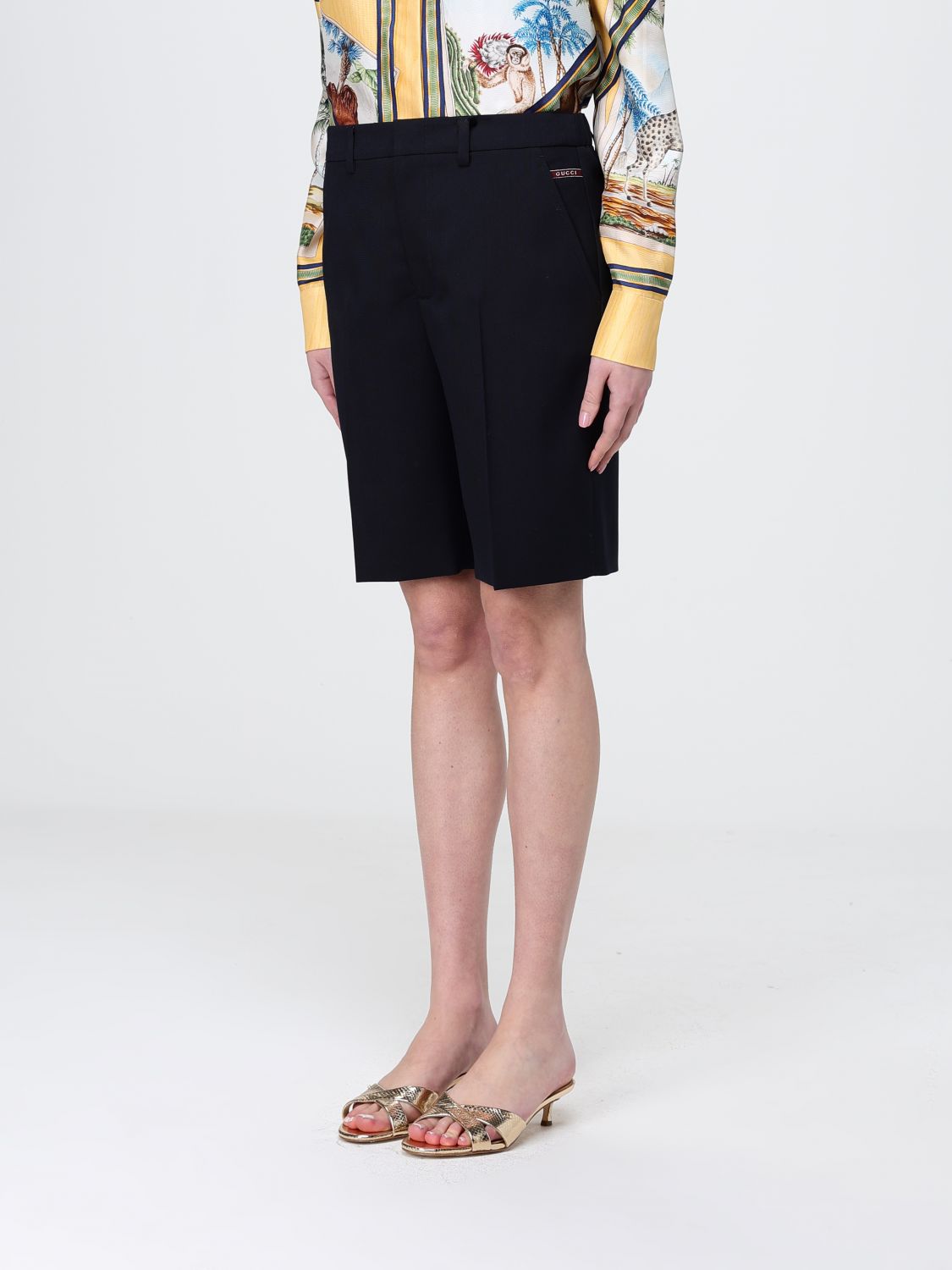 Gucci Shorts Woman Blue GUCCI