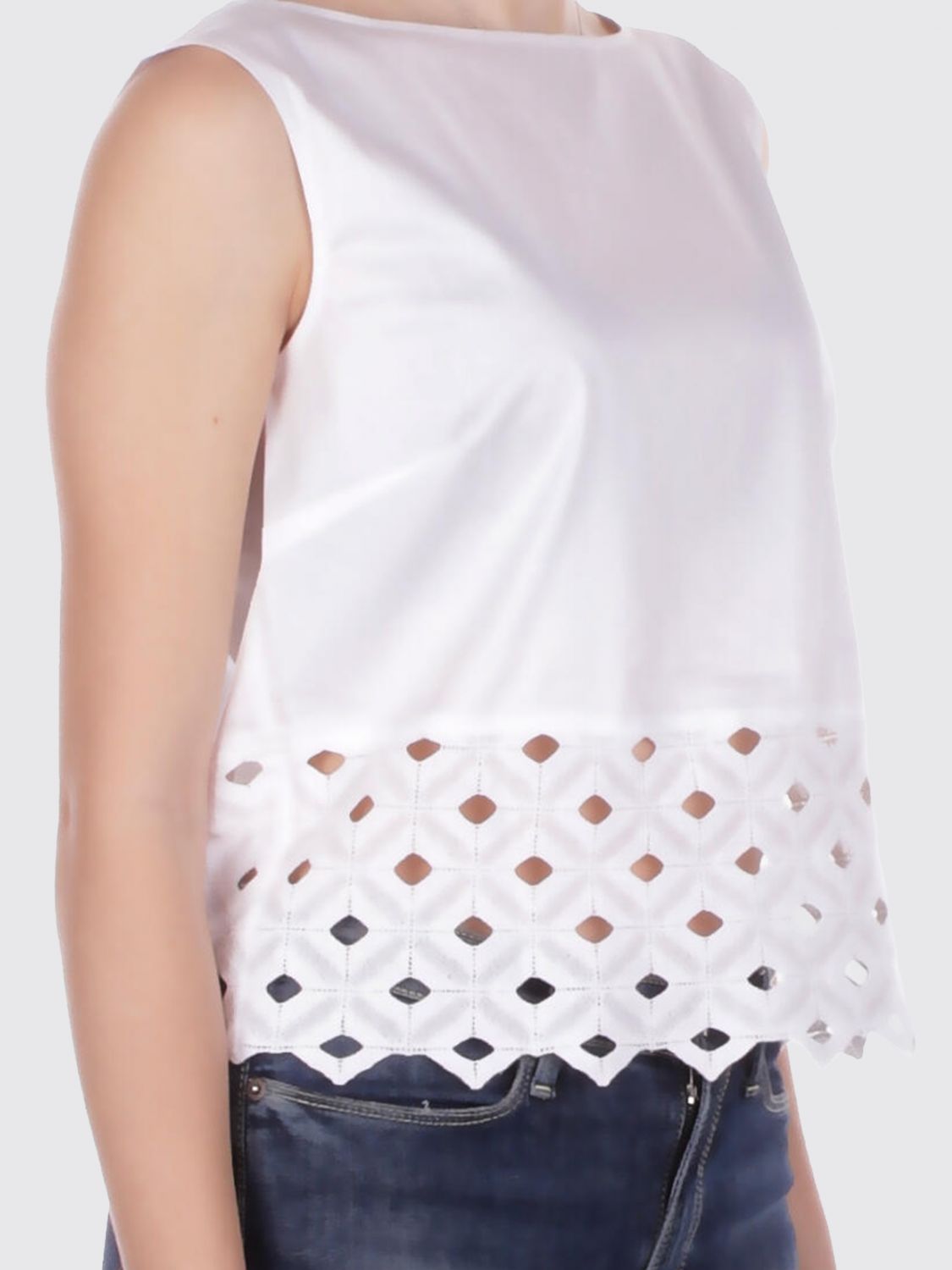 Max Mara Top Woman White MAX MARA