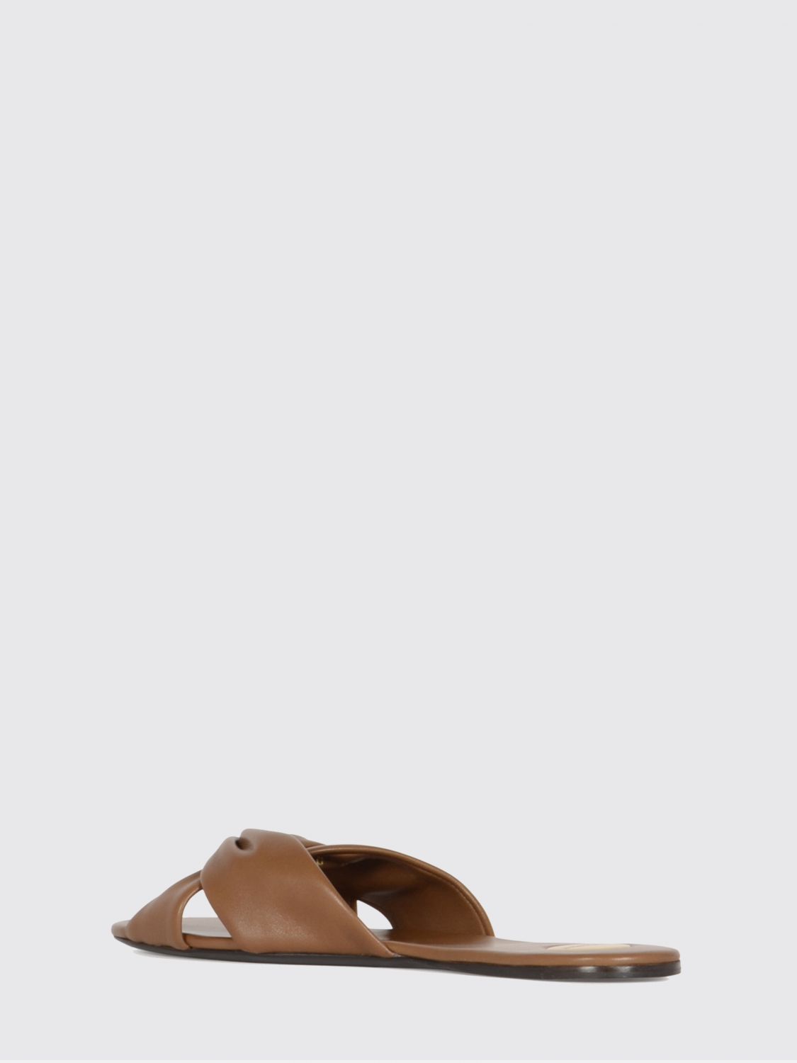 Saint Laurent Heeled Sandal Woman Brown SAINT LAURENT