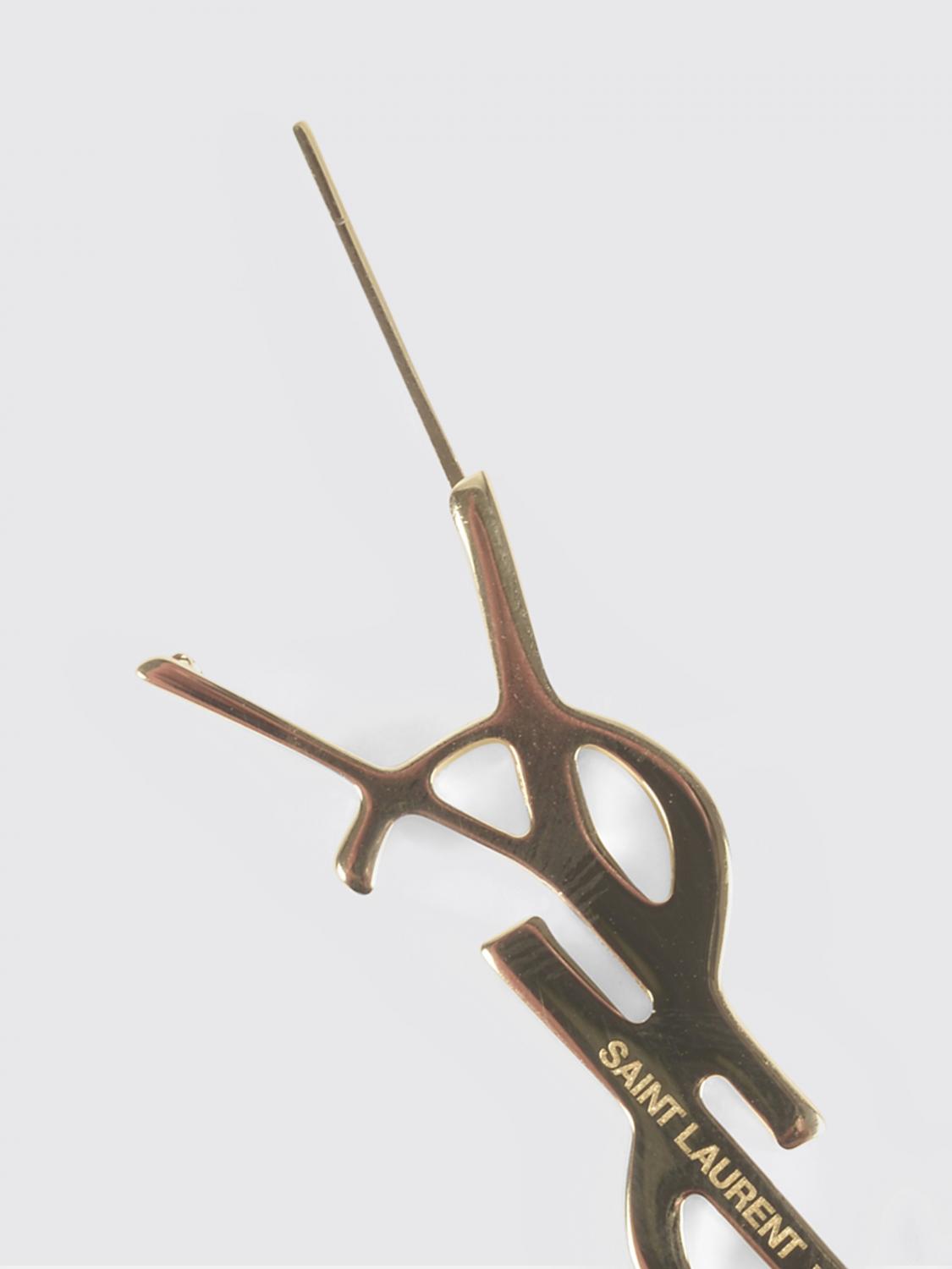 Saint Laurent Women Cassandre Saint Laurent Brass Brooch SAINT LAURENT