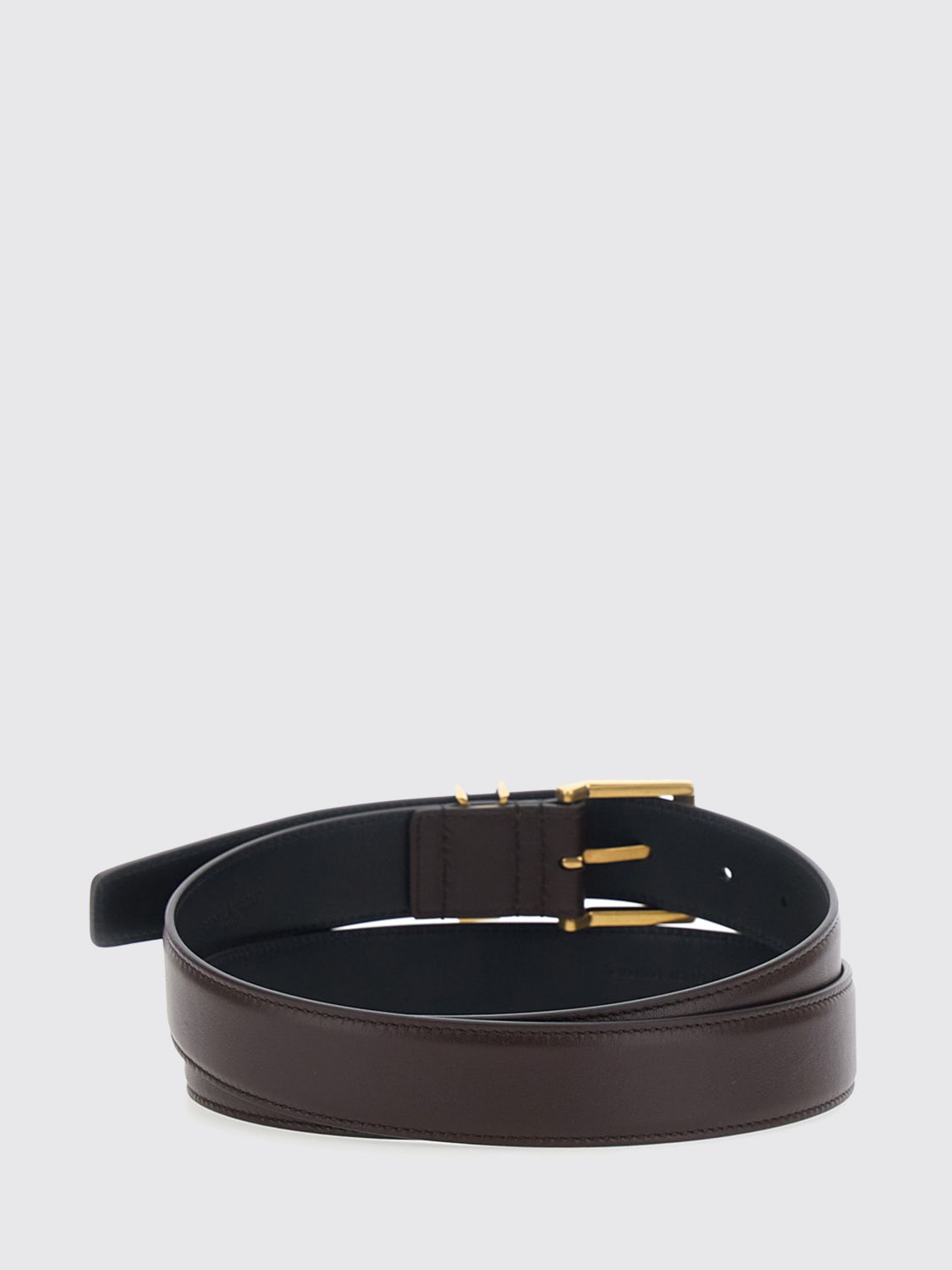 Saint Laurent Belt Men Brown SAINT LAURENT