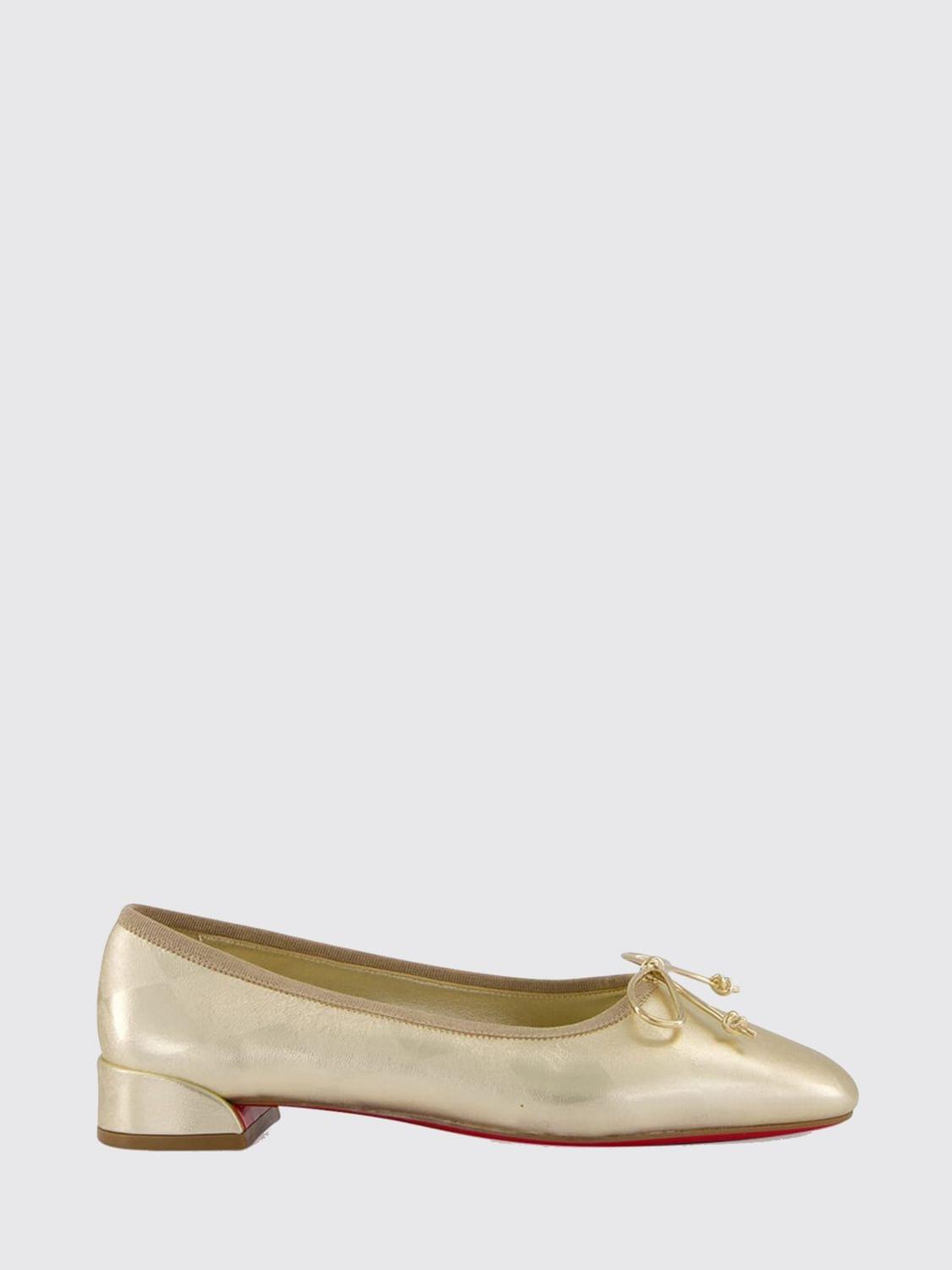 Christian Louboutin Ballet Flat Woman Platinum CHRISTIAN LOUBOUTIN