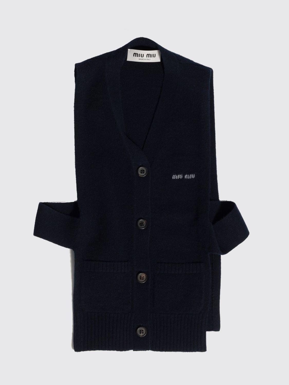 Miu Miu Sweater Woman Blue MIU MIU