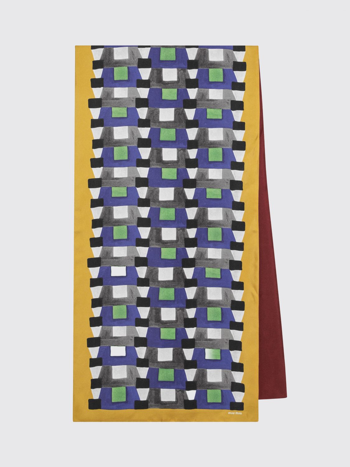 Miu Miu Women Miu Miu Printed Silk Foulard MIU MIU