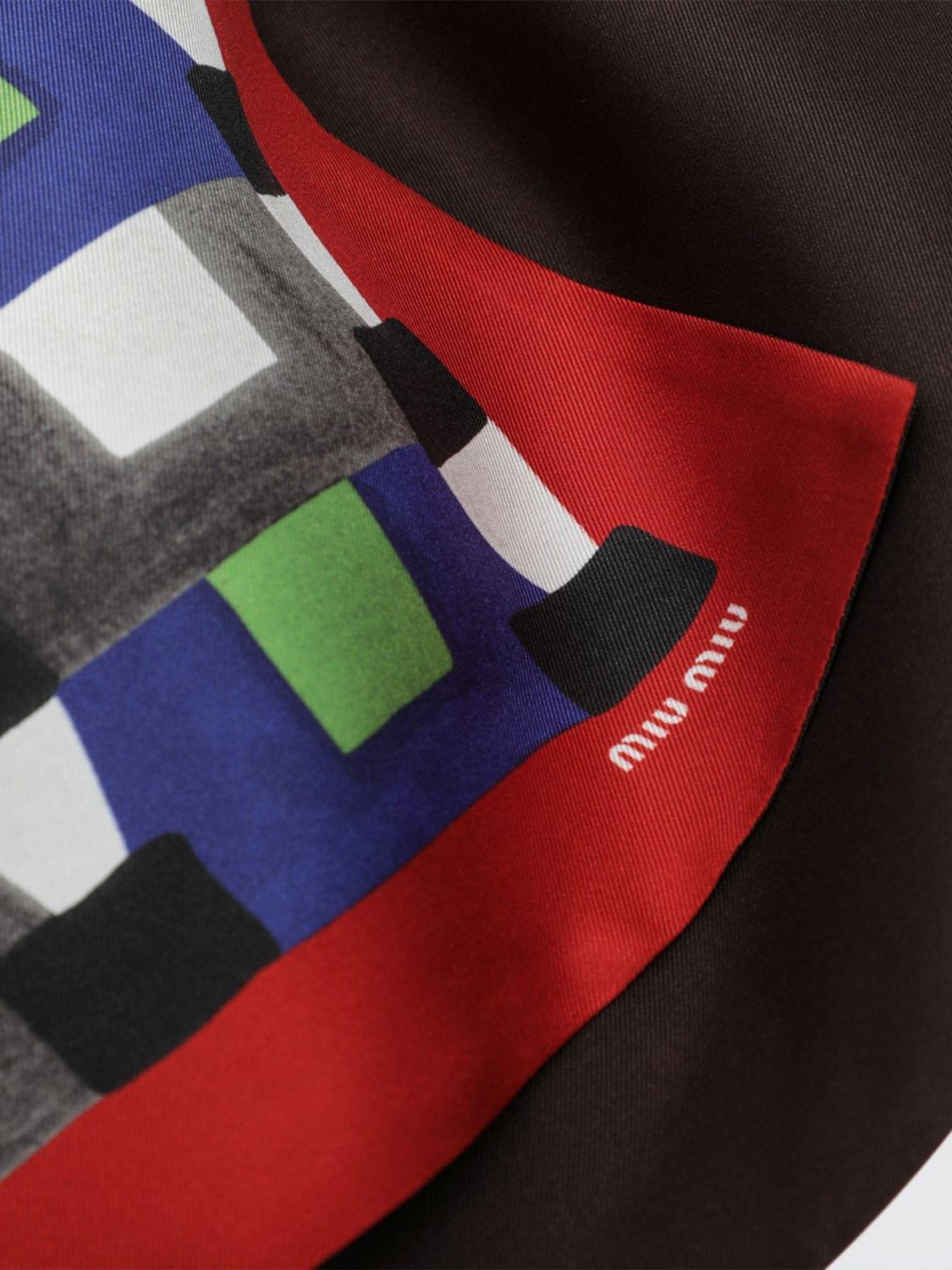 Miu Miu Neck Scarf Woman Indigo MIU MIU
