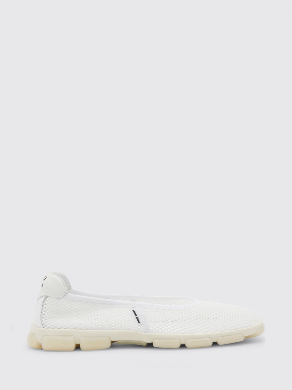 Miu Miu Ballet Flat Woman White MIU MIU