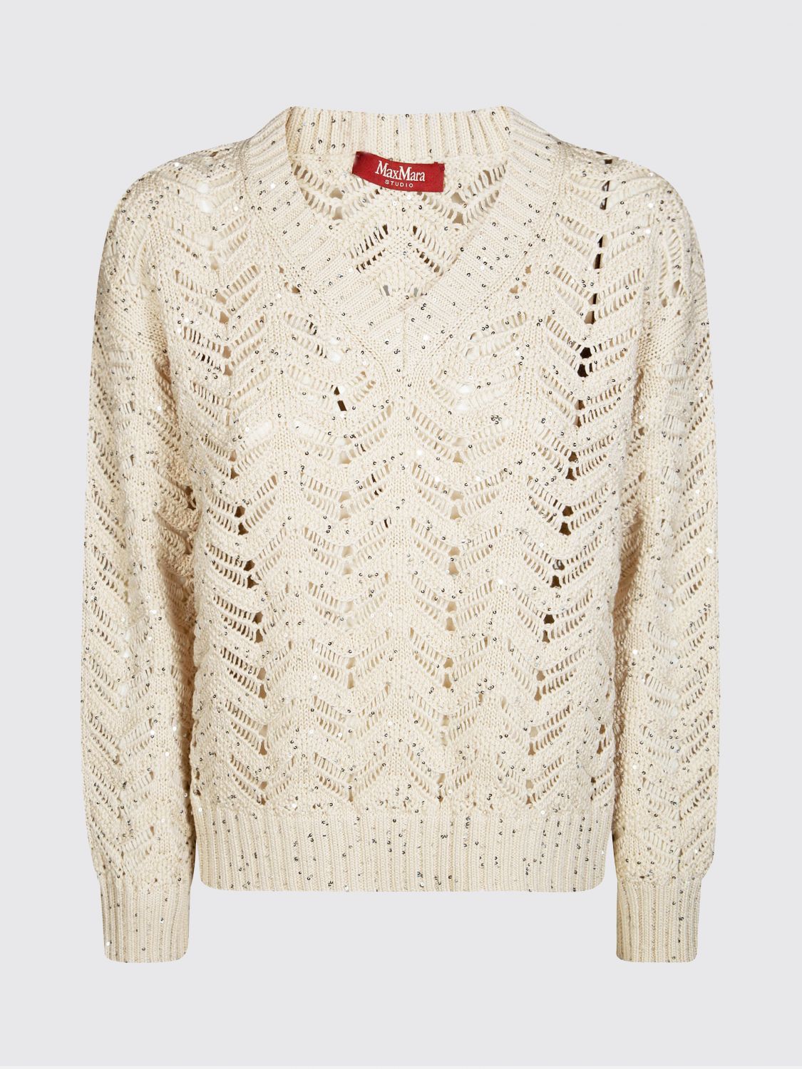 Max Mara Studio Sweater Woman Beige MAX MARA STUDIO