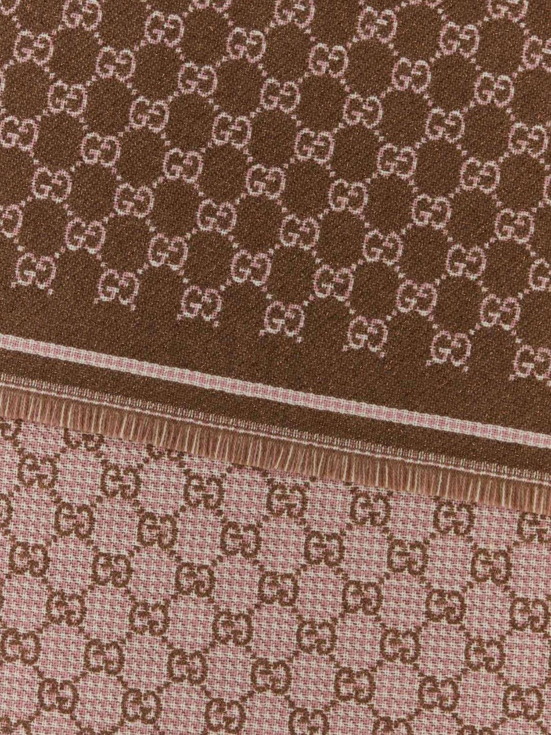 Gucci Scarf Woman Brown GUCCI