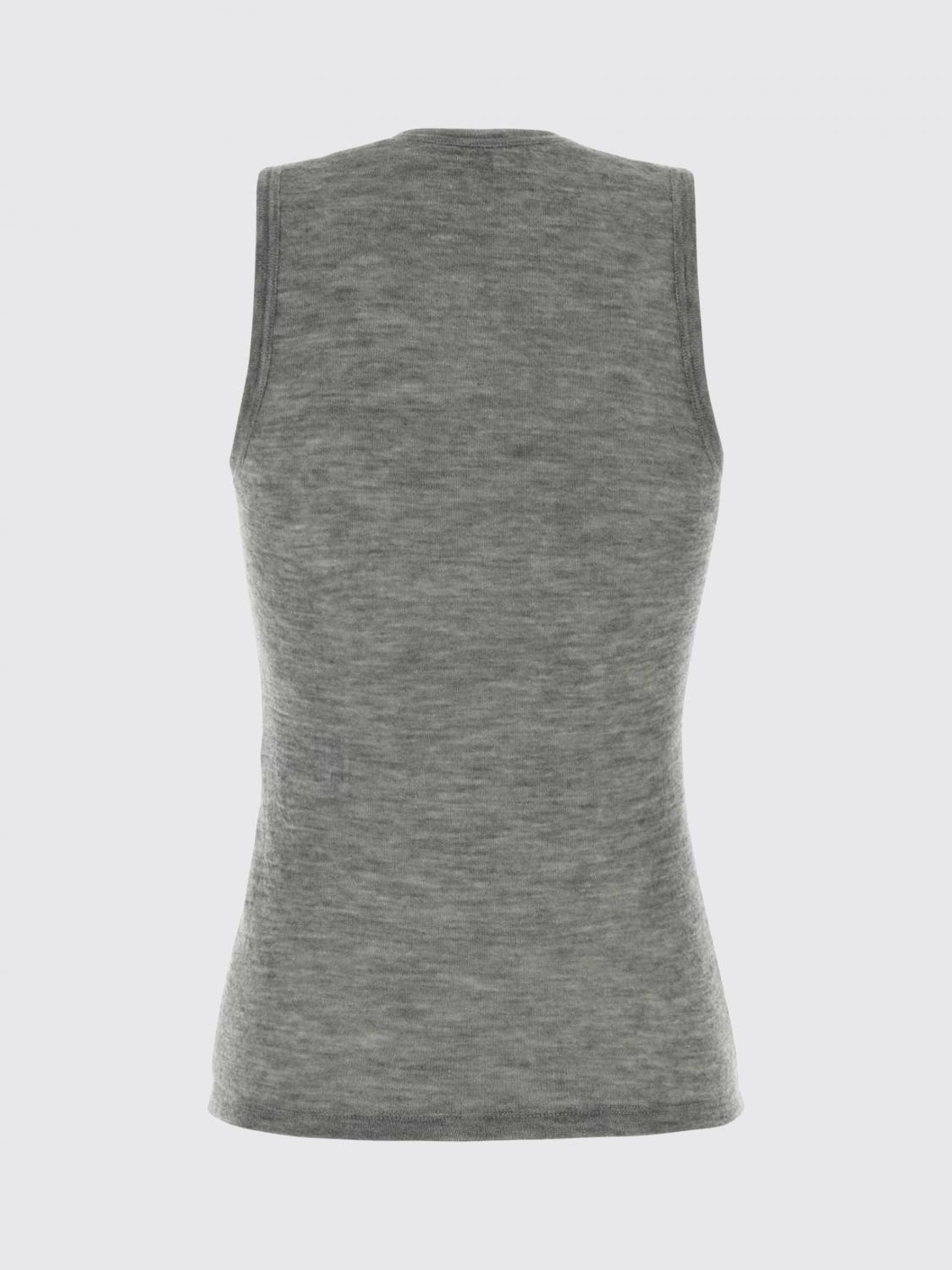 Saint Laurent T-Shirt Woman Grey SAINT LAURENT
