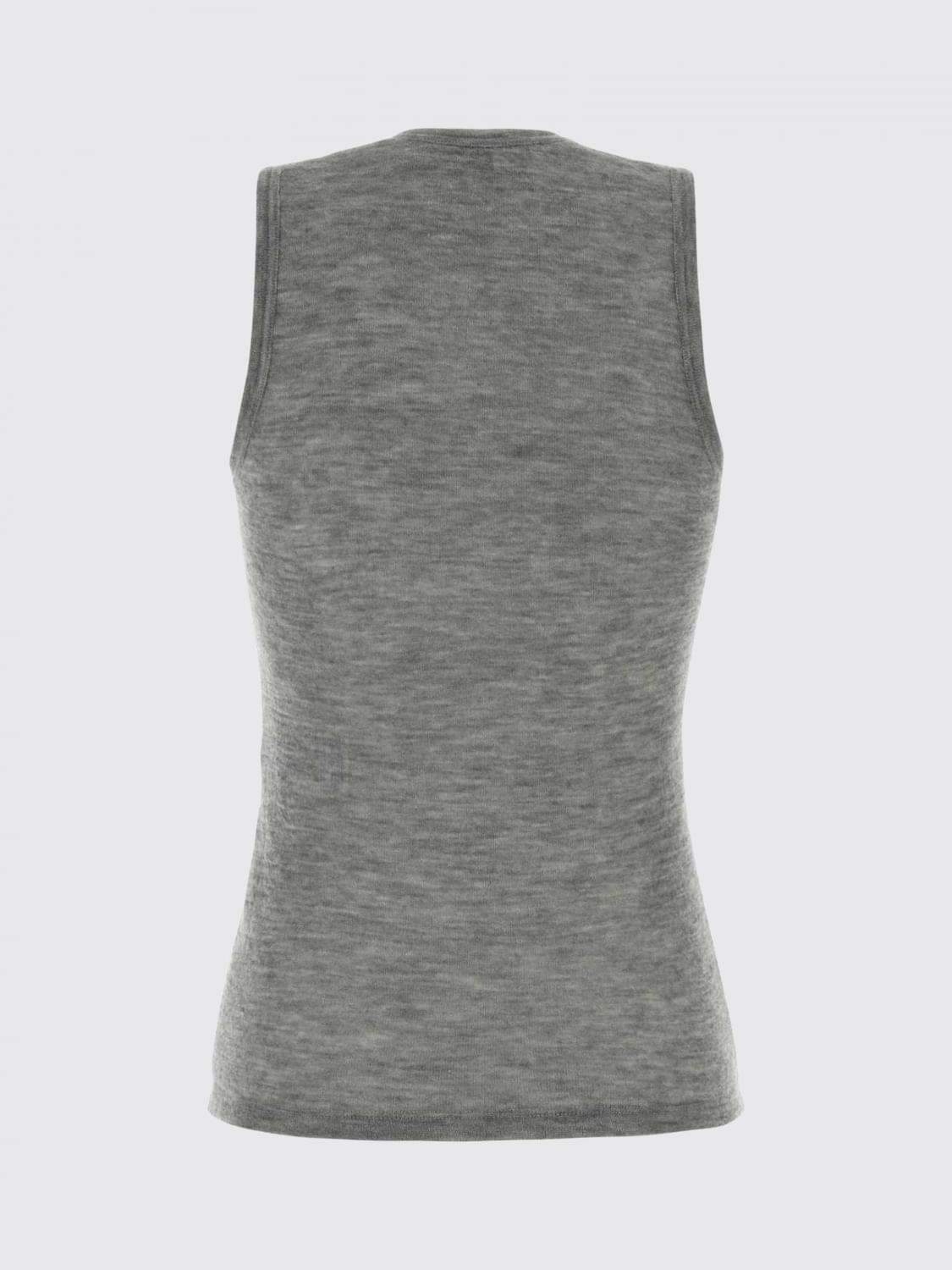Saint Laurent T-Shirt Woman Grey SAINT LAURENT