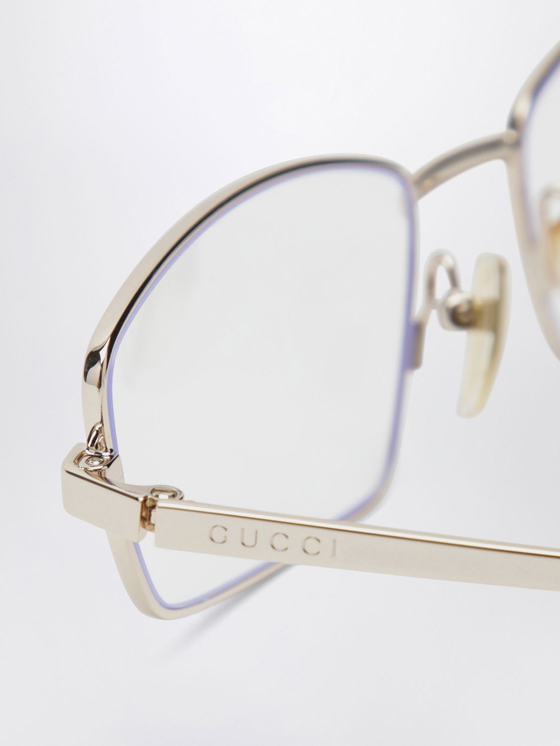 Gucci Optical Frames Woman Gold GUCCI