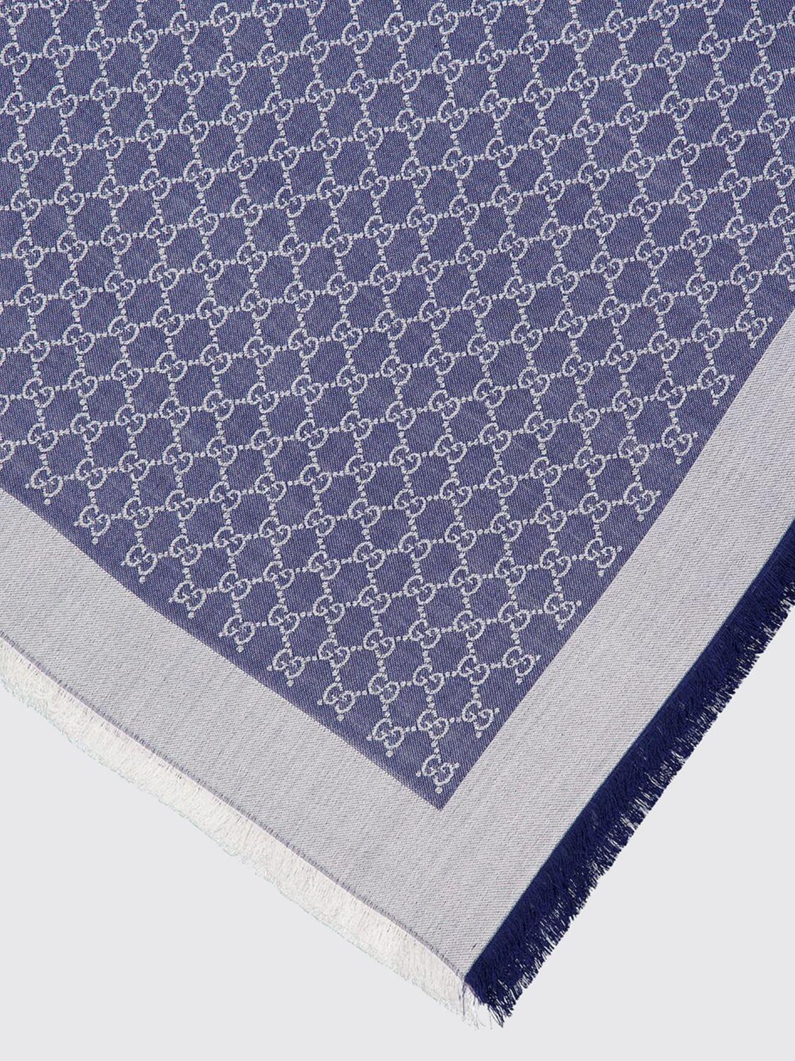 Gucci Scarf Woman Blue GUCCI