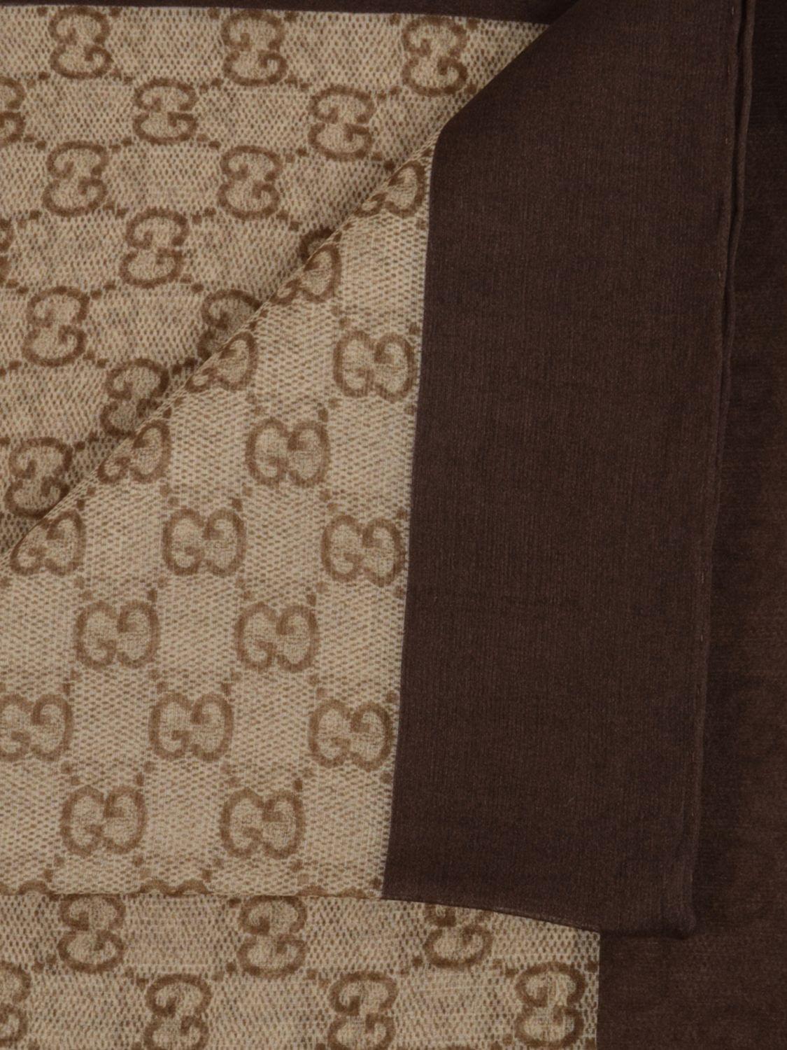 Gucci Scarf Woman Brown GUCCI