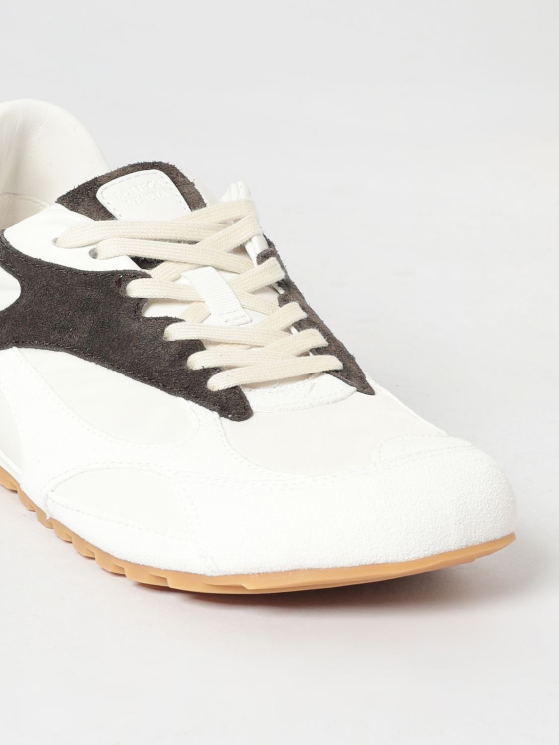 Bottega Veneta Women Bottega Veneta Orbit Nylon And Suede Sneakers BOTTEGA VENETA