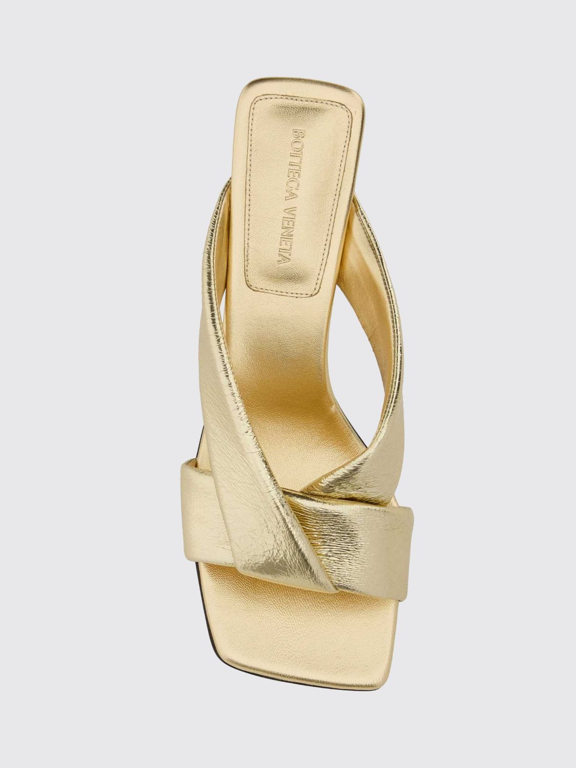 Bottega Veneta Heeled Sandal Woman Gold BOTTEGA VENETA