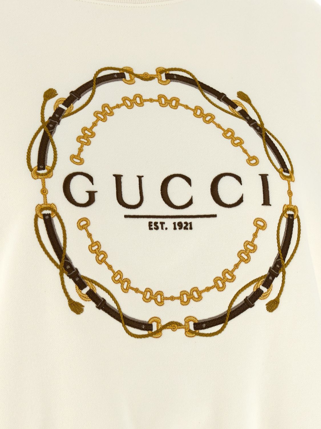 Gucci Sweatshirt Woman Yellow Cream GUCCI
