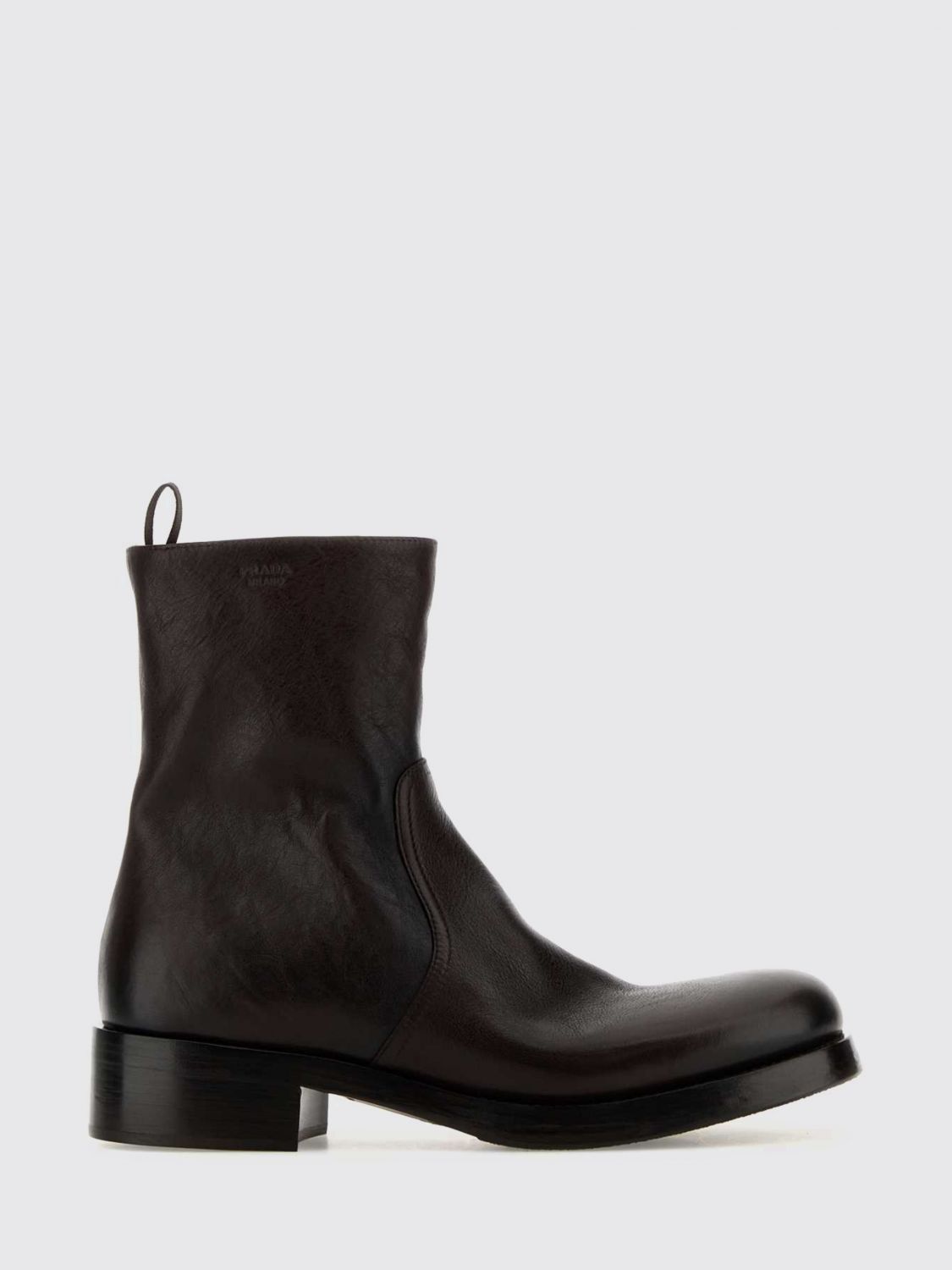 Prada Women Prada Leather Ankle Boots PRADA