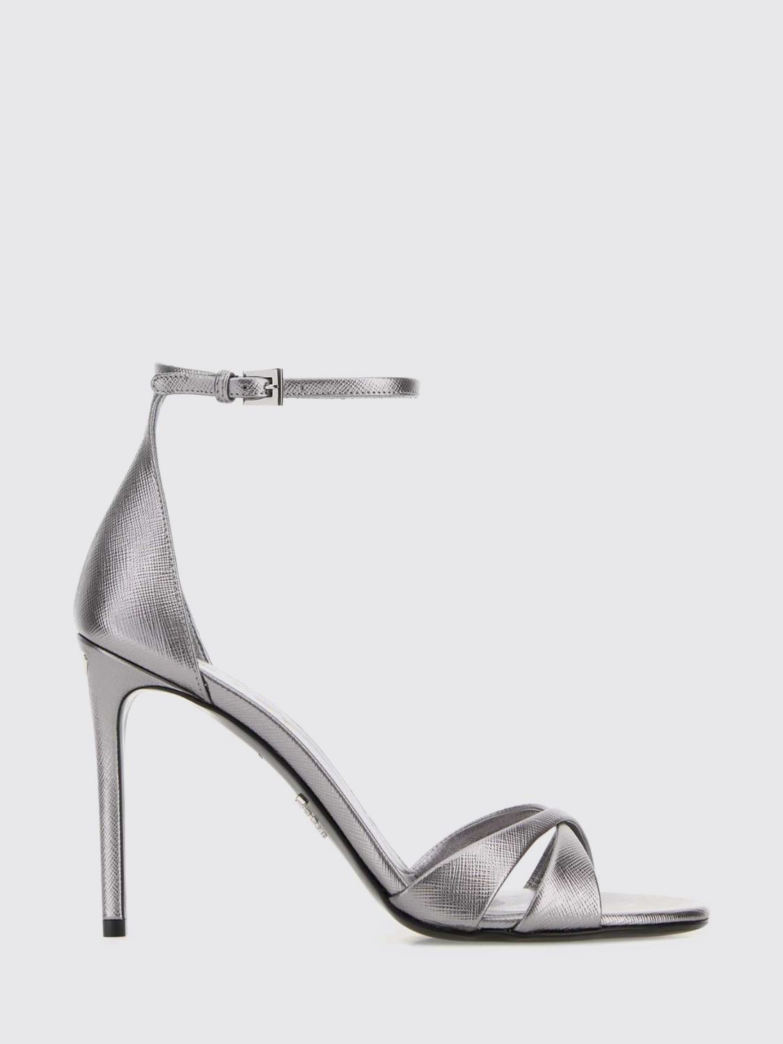 Prada Heeled Sandal Woman Silver PRADA