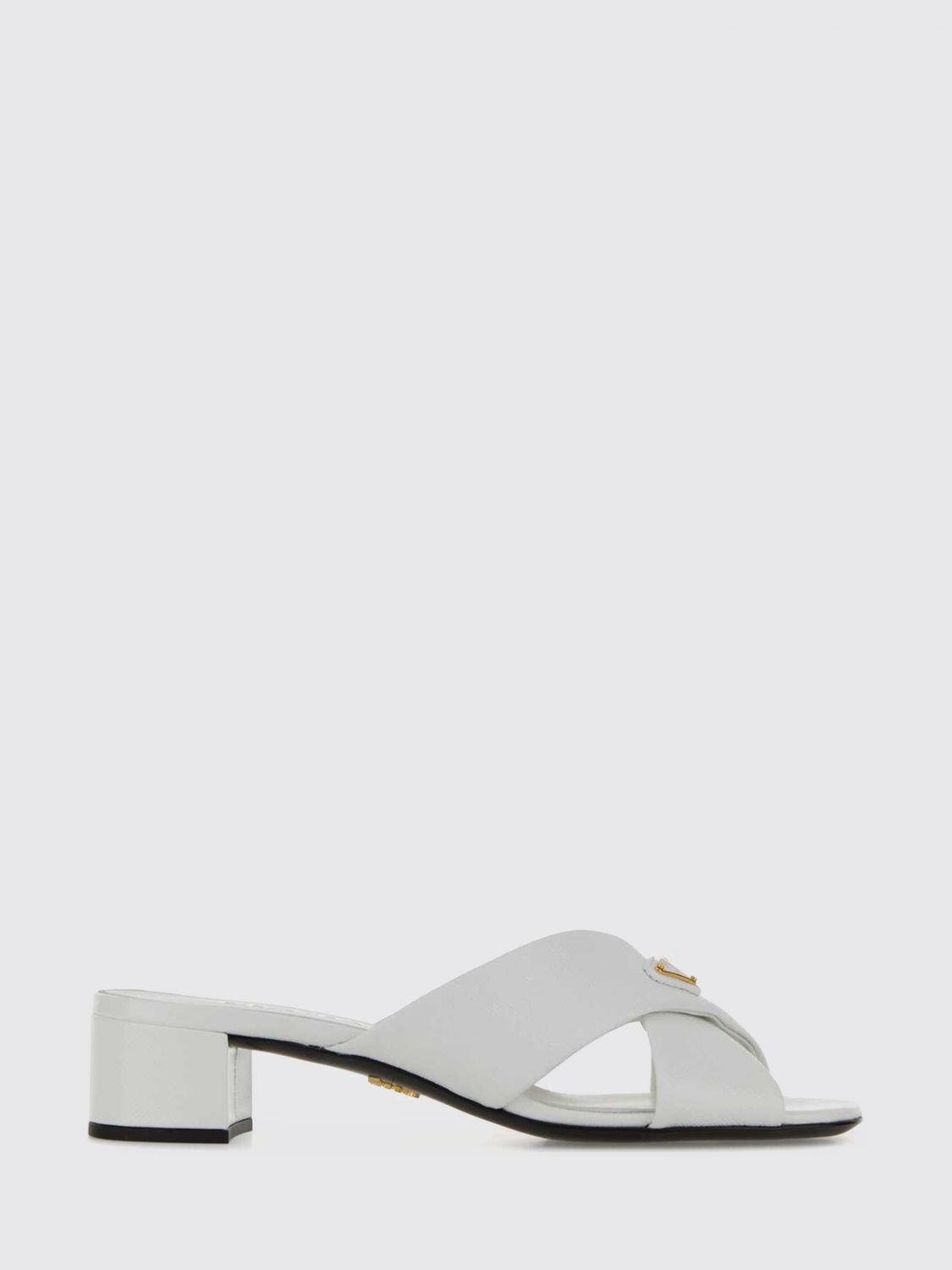 Prada Women Prada Leather Mules PRADA