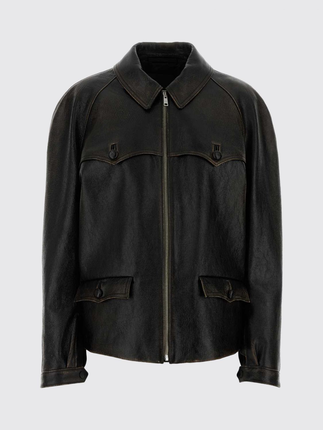 Prada Women Leather Jacket Prada PRADA