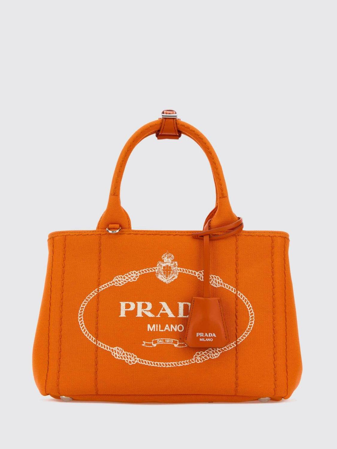 Prada Women Prada Women Printed Logo Canvas Jardinii¨Re Bag Prada PRADA
