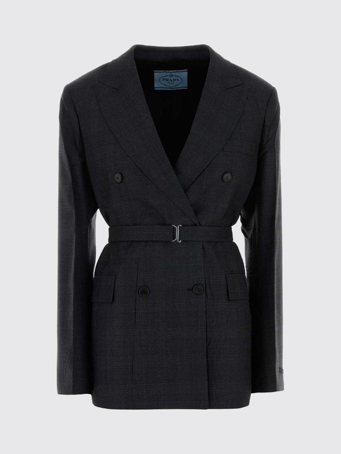Prada Jacket Woman Charcoal PRADA