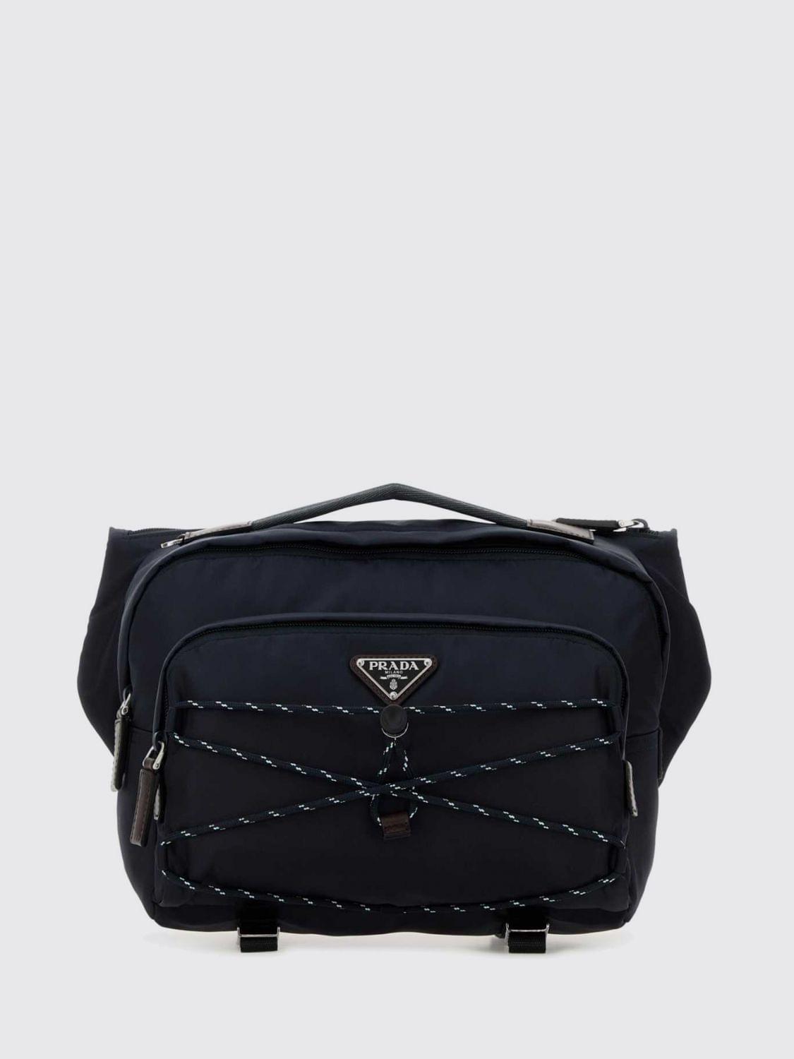 Prada Shoulder Bag Men Blue PRADA
