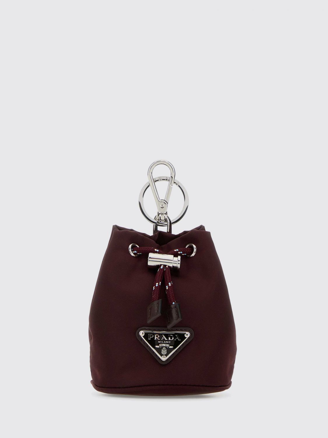 Prada Keyring Men Burgundy PRADA