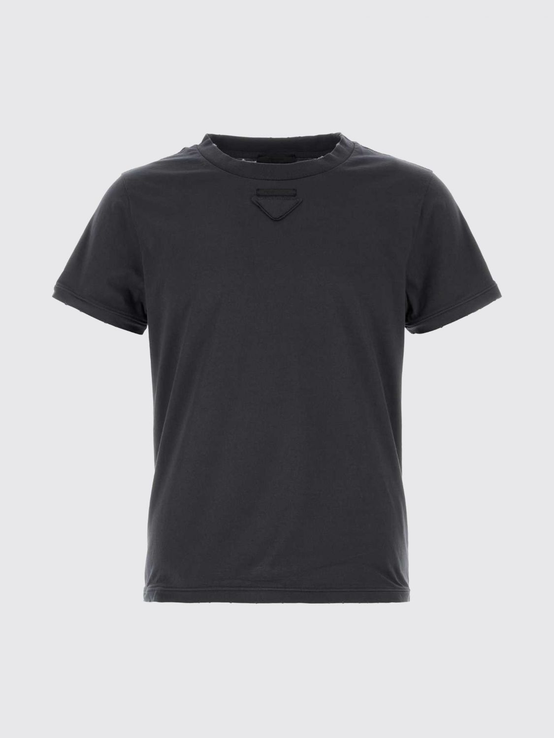 Prada Men Cotton T-Shirt With Logo Prada PRADA