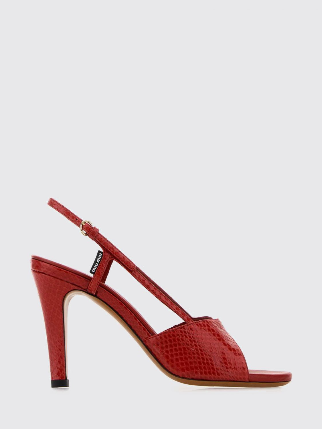 Miu Miu Heeled Sandal Woman Red MIU MIU