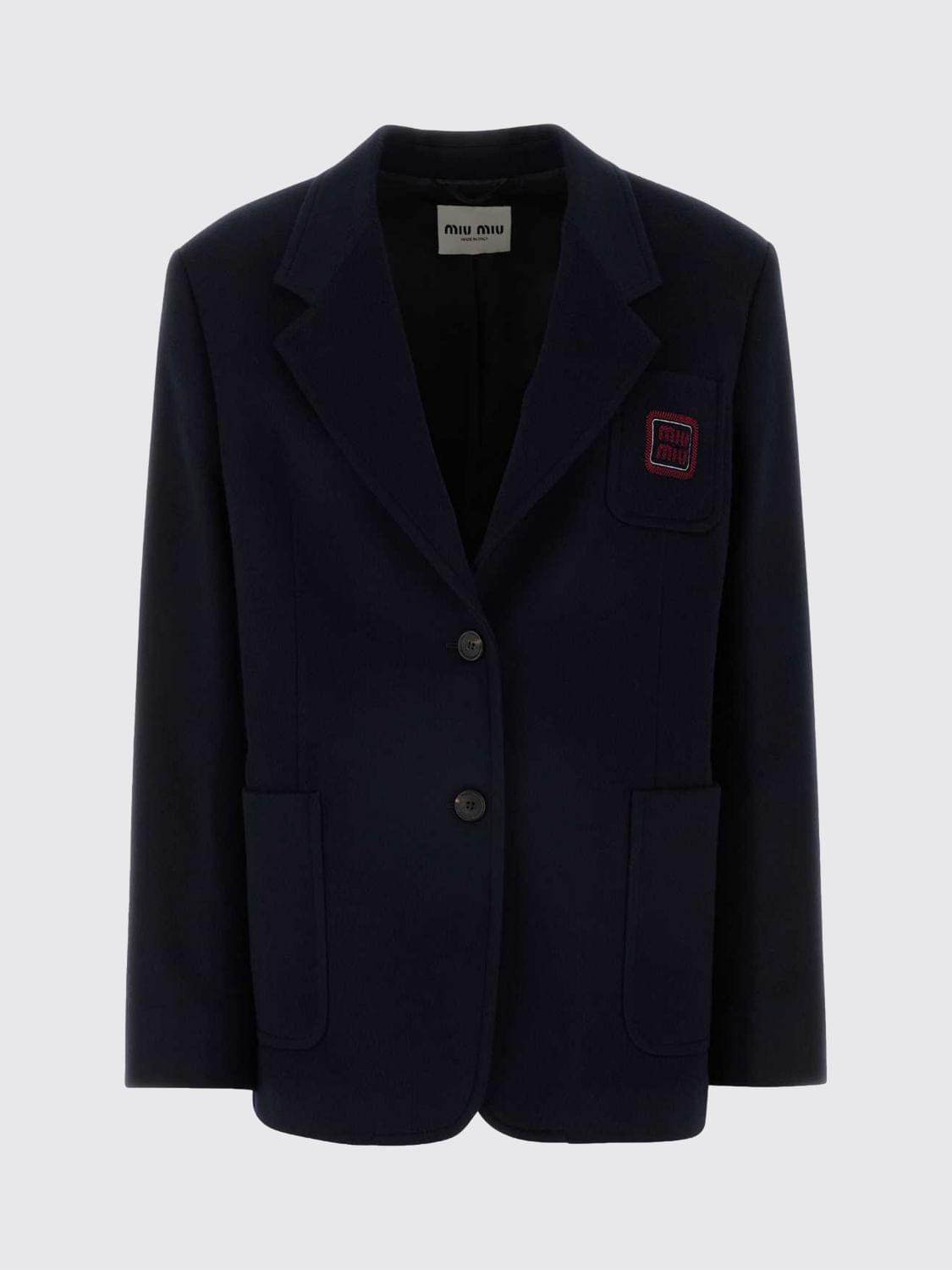 Miu Miu Jacket Woman Blue MIU MIU