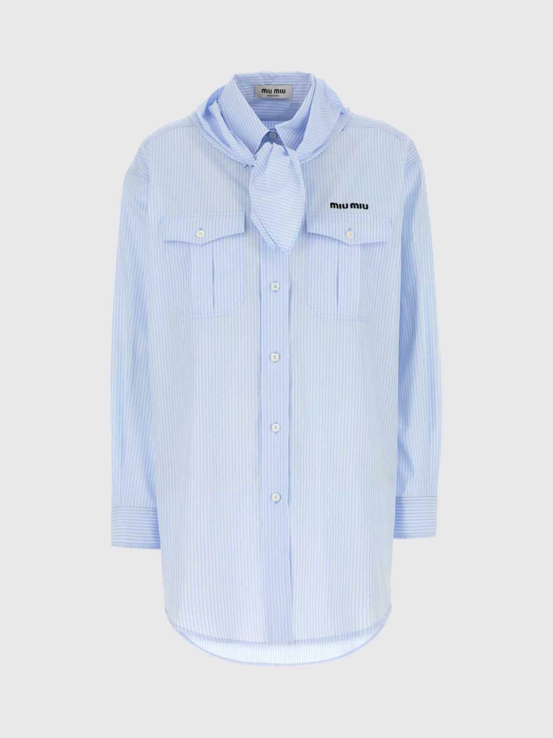 Miu Miu Shirt Woman Sky MIU MIU