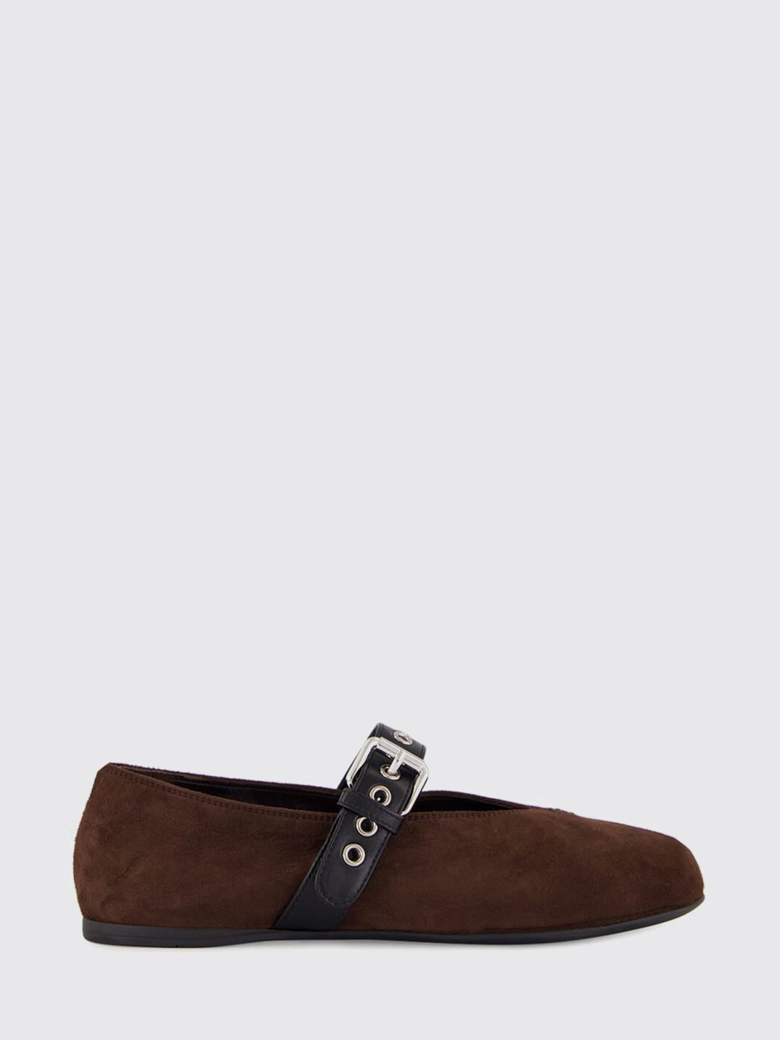 Miu Miu Ballet Flat Woman Brown MIU MIU