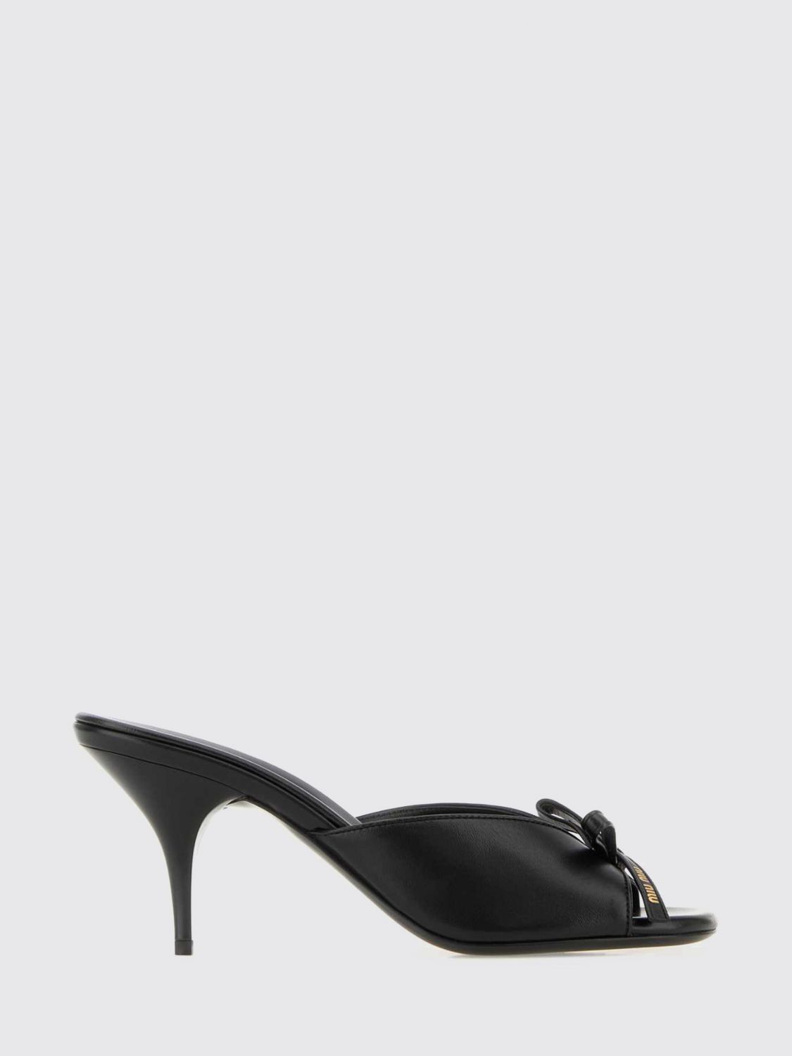 Miu Miu Heeled Sandal Woman Black MIU MIU