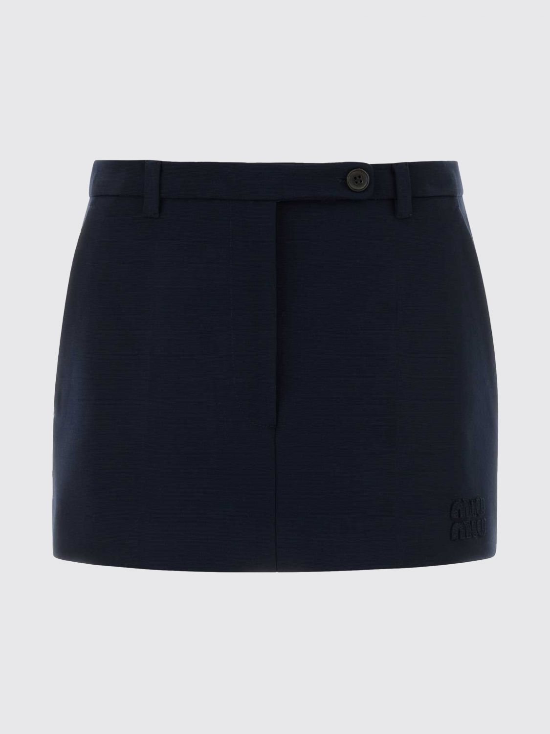 Miu Miu Skirt Woman Blue MIU MIU