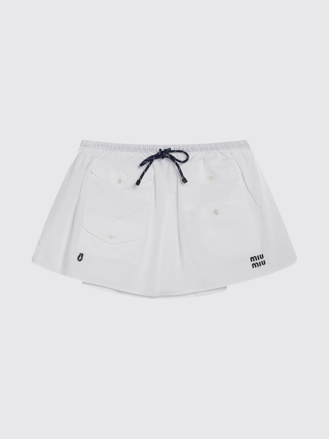 Miu Miu Skirt Woman White MIU MIU