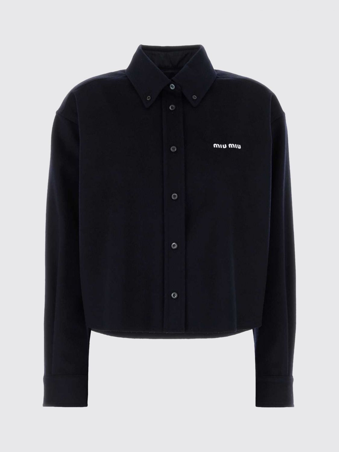 Miu Miu Shirt Woman Blue MIU MIU