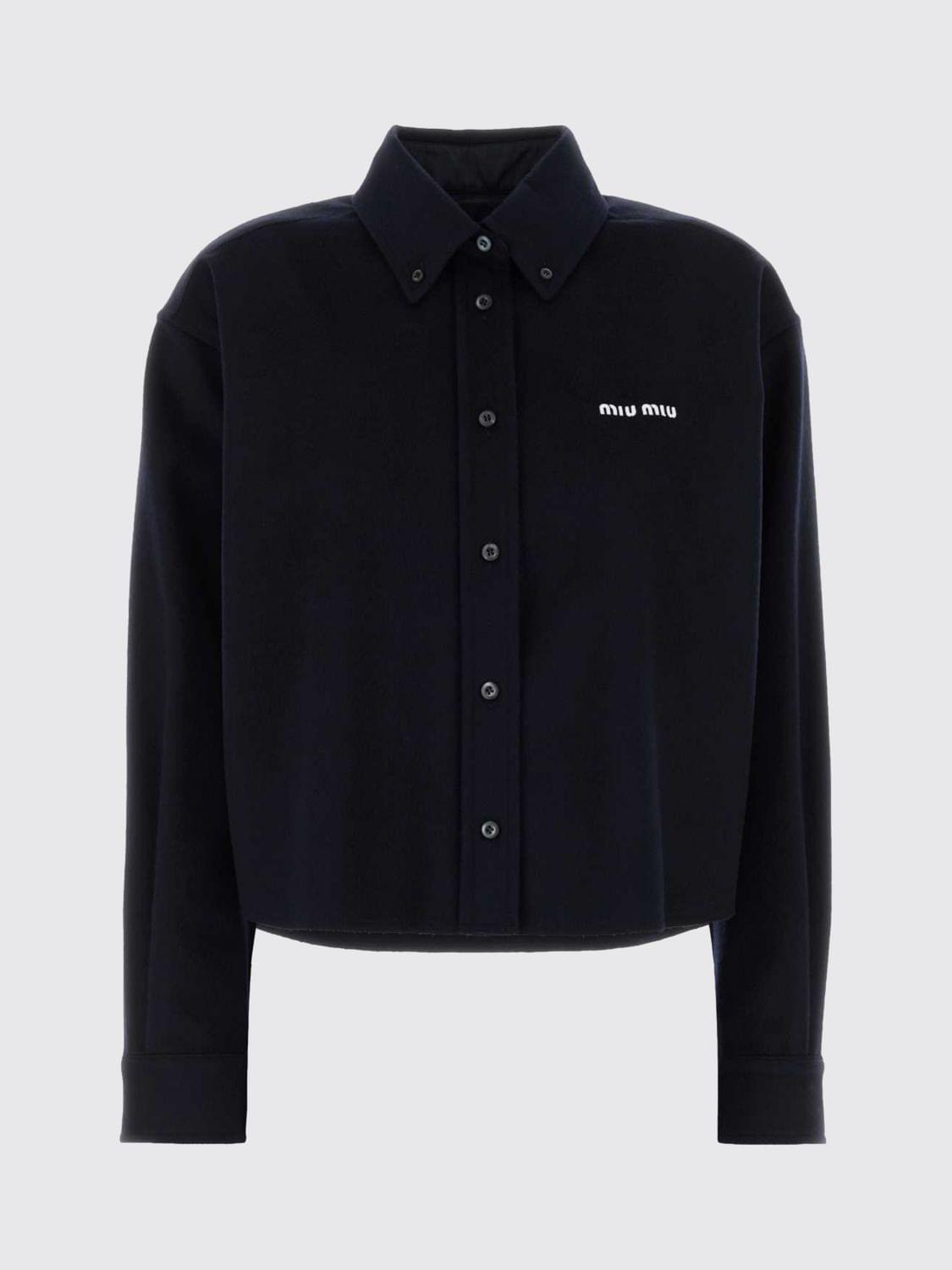 Miu Miu Shirt Woman Blue MIU MIU